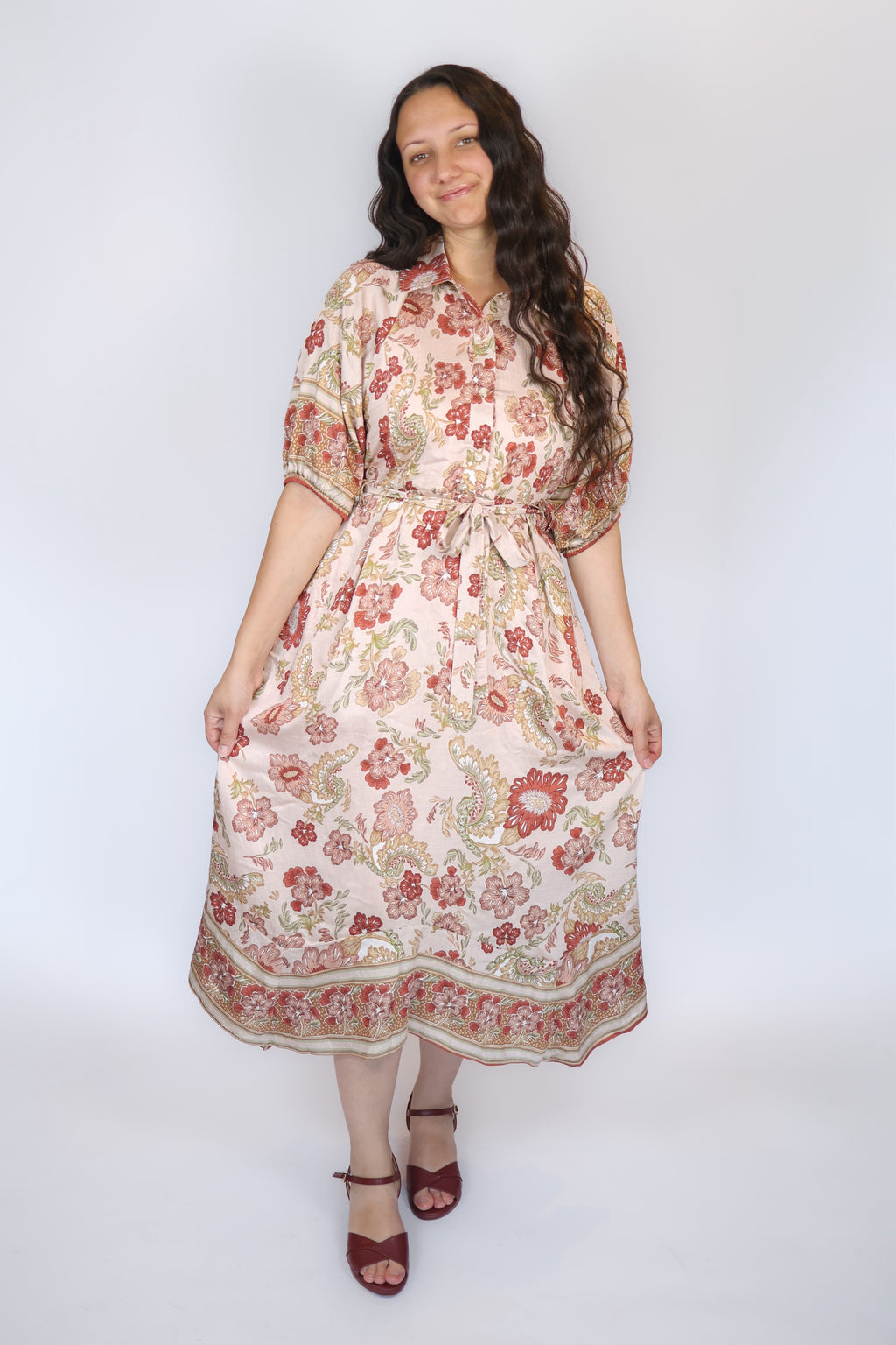 Sofia Floral Collared Dress