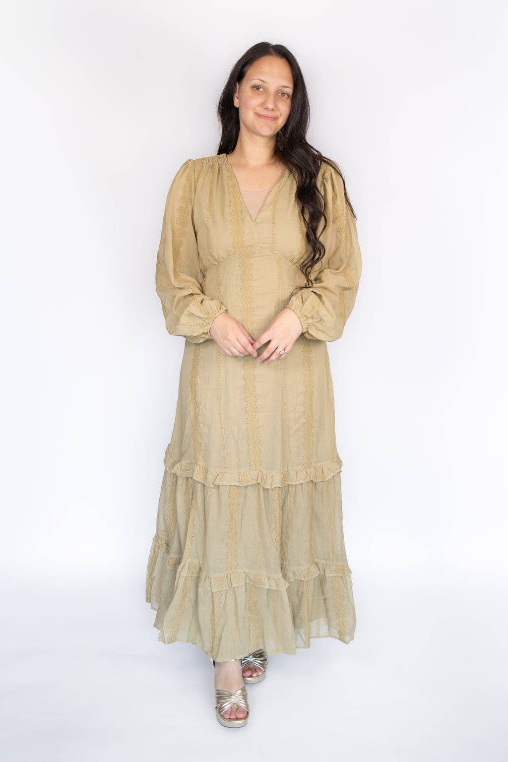 Brynn Olive Maxi Dress