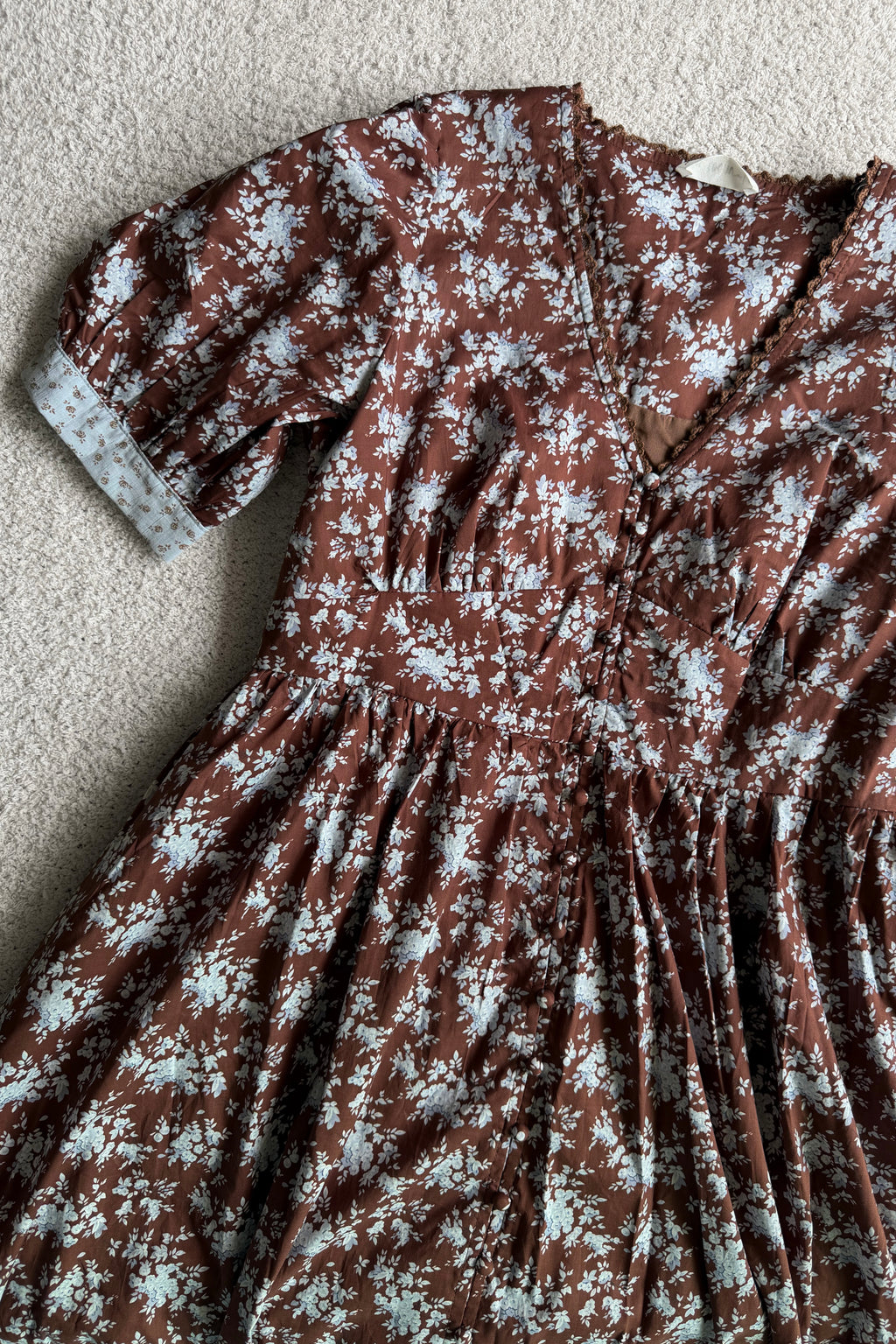 Dahlia Cotton Floral Maxi Dress