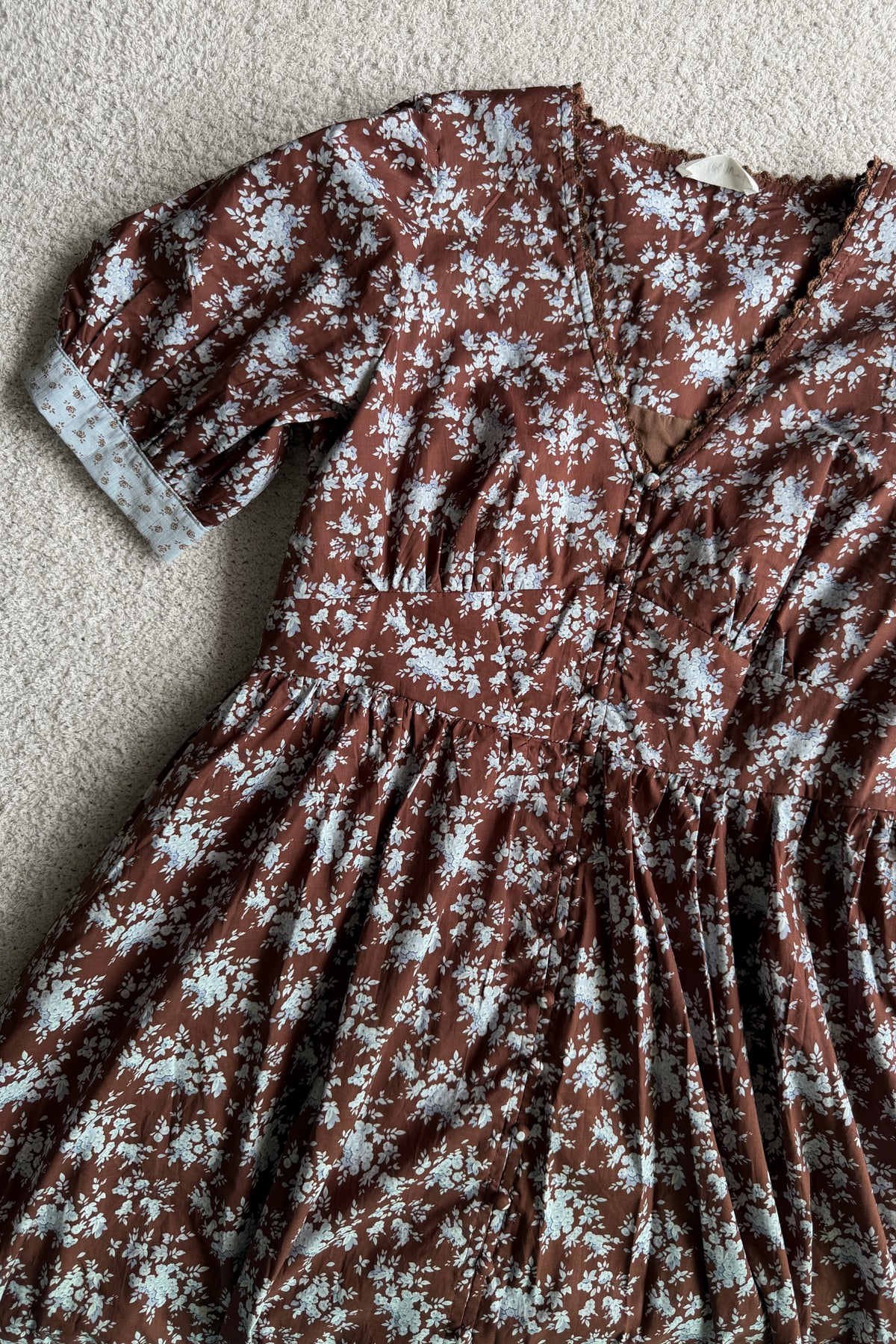 Dahlia Cotton Floral Maxi Dress