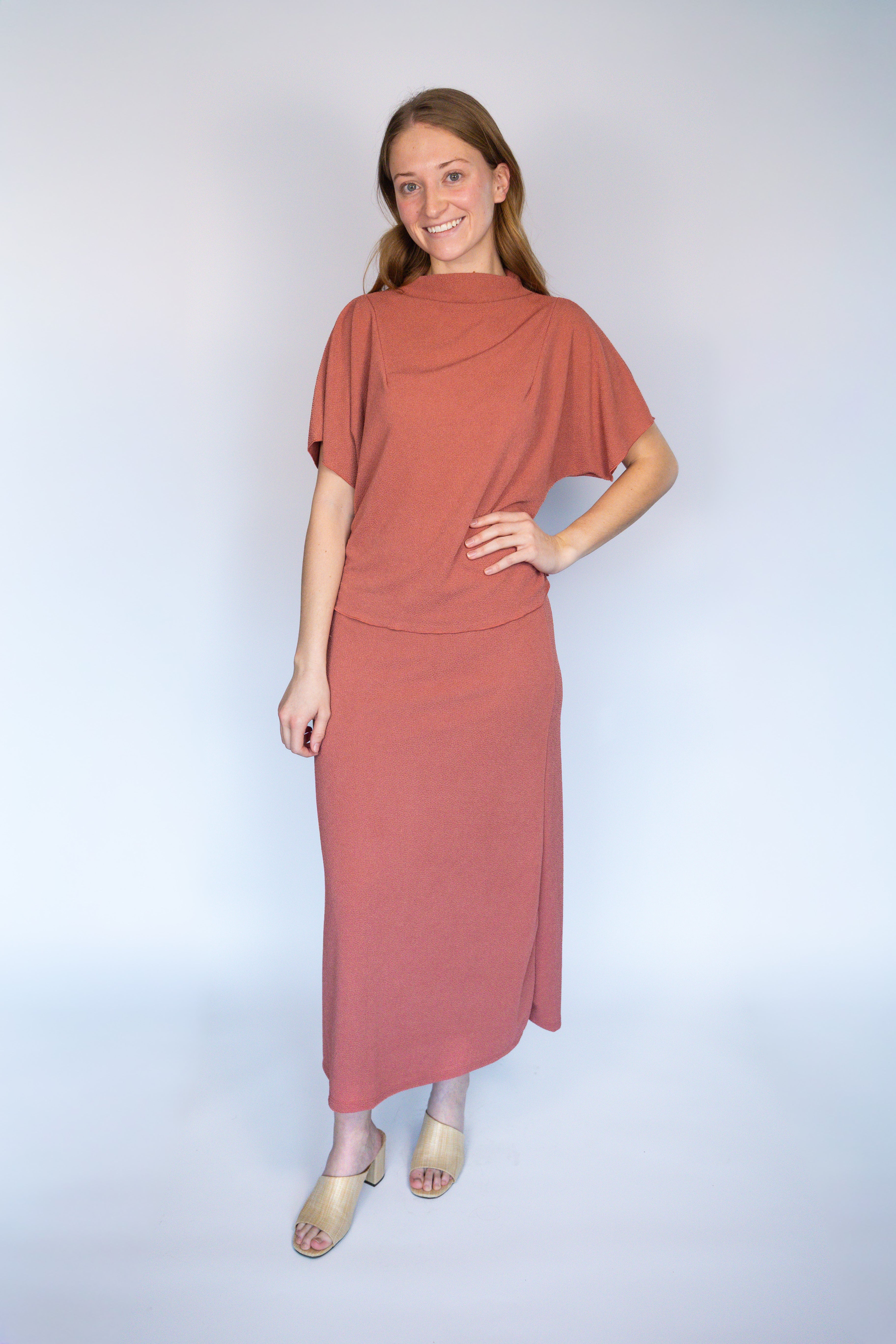 Rosie Mock Neck Maxi Set