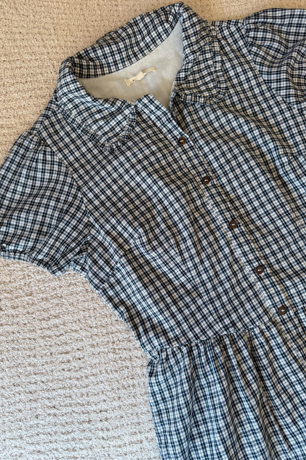 Lottie Peter Pan Collar Plaid Dress
