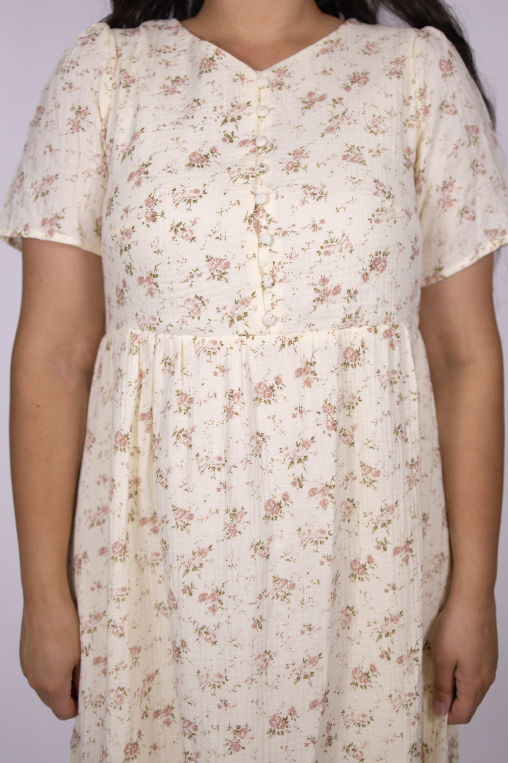 Lillie Cotton Gauze Floral Dress