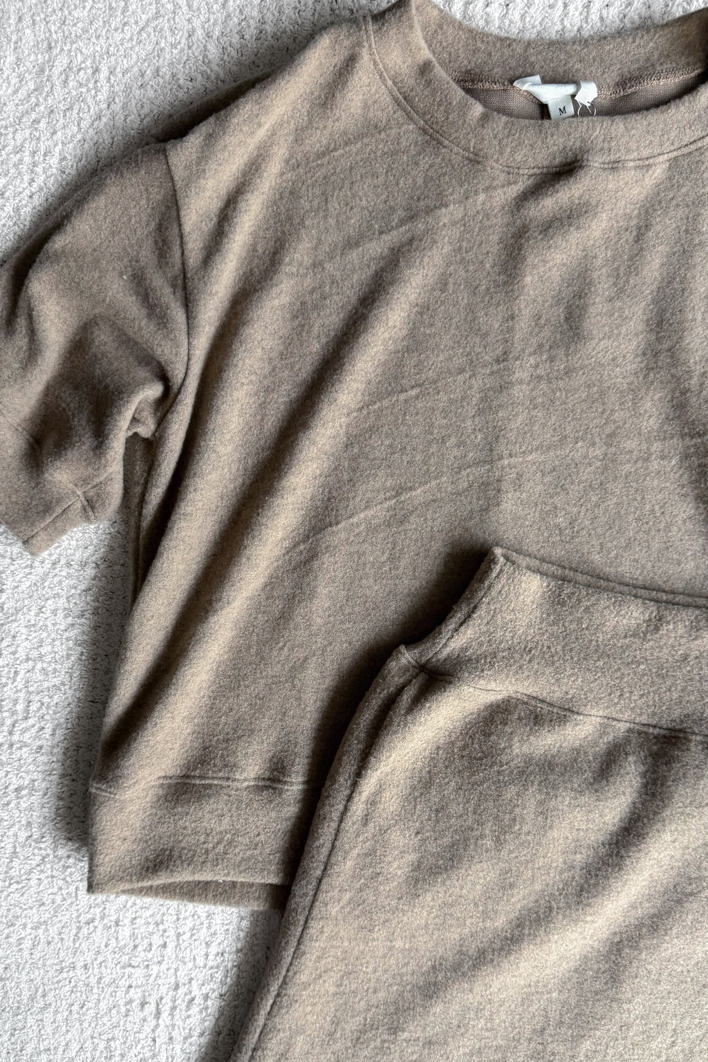 Mila Soft Sweater Set in Sand