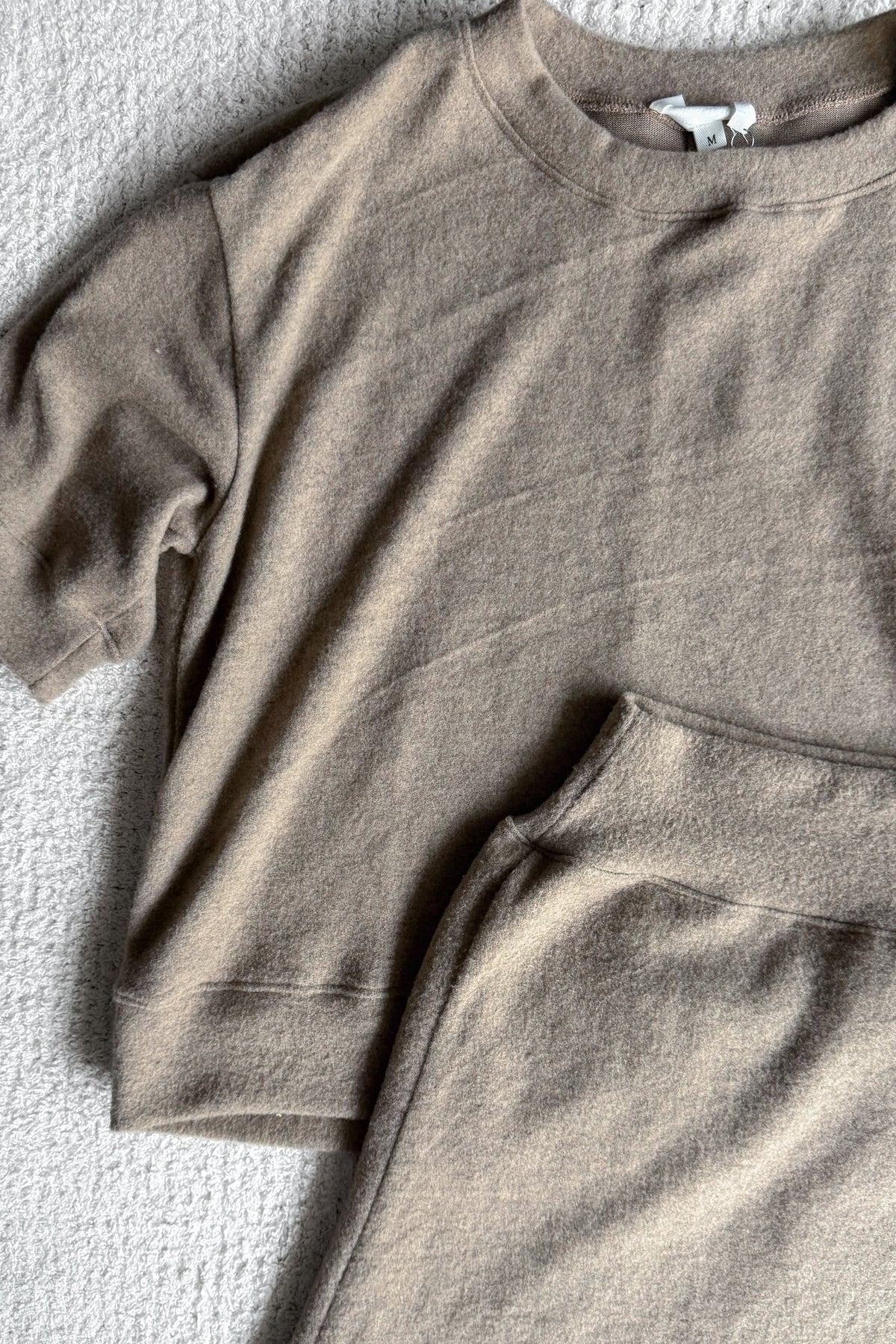 Mila Soft Sweater Set in Sand
