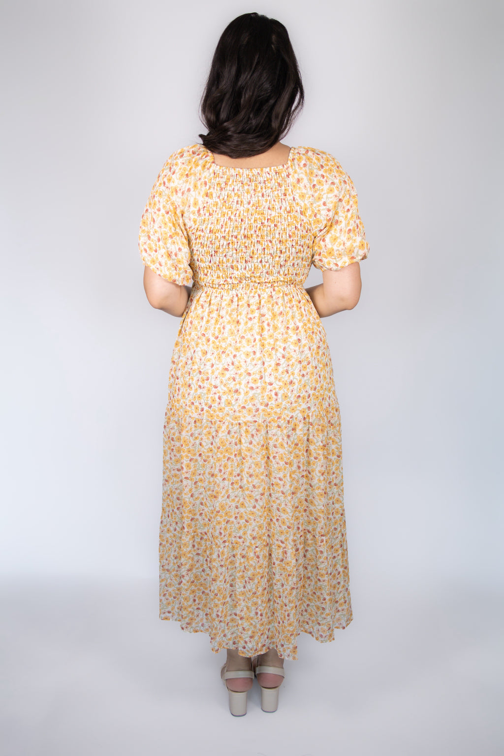 Indy Dress in Orange Bloom