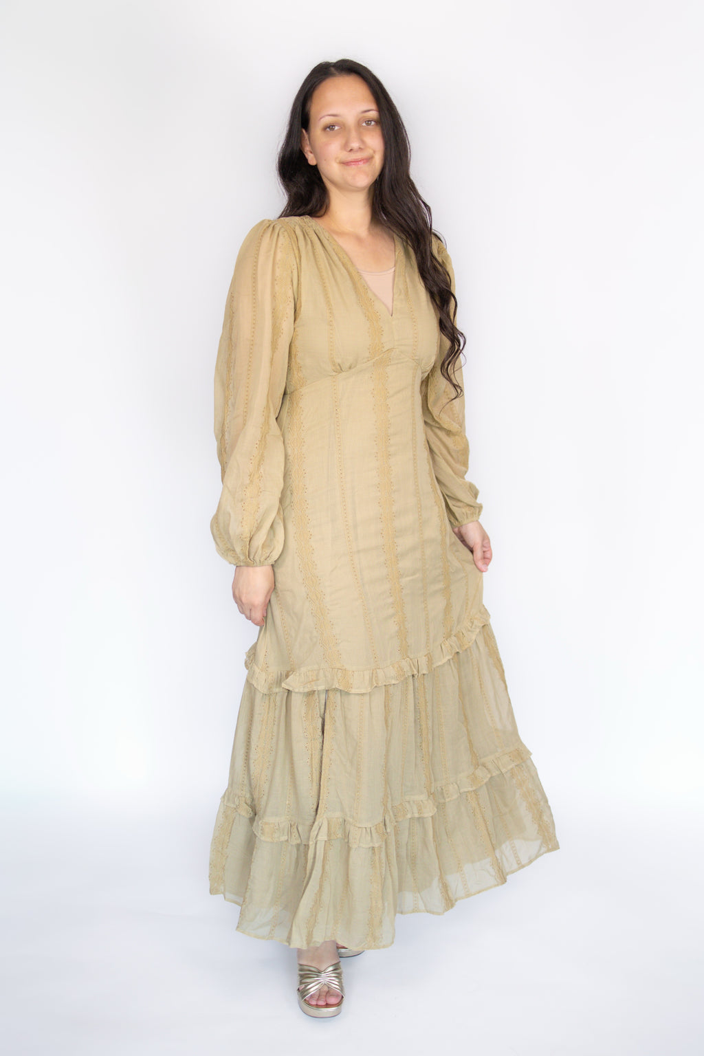 Brynn Olive Maxi Dress
