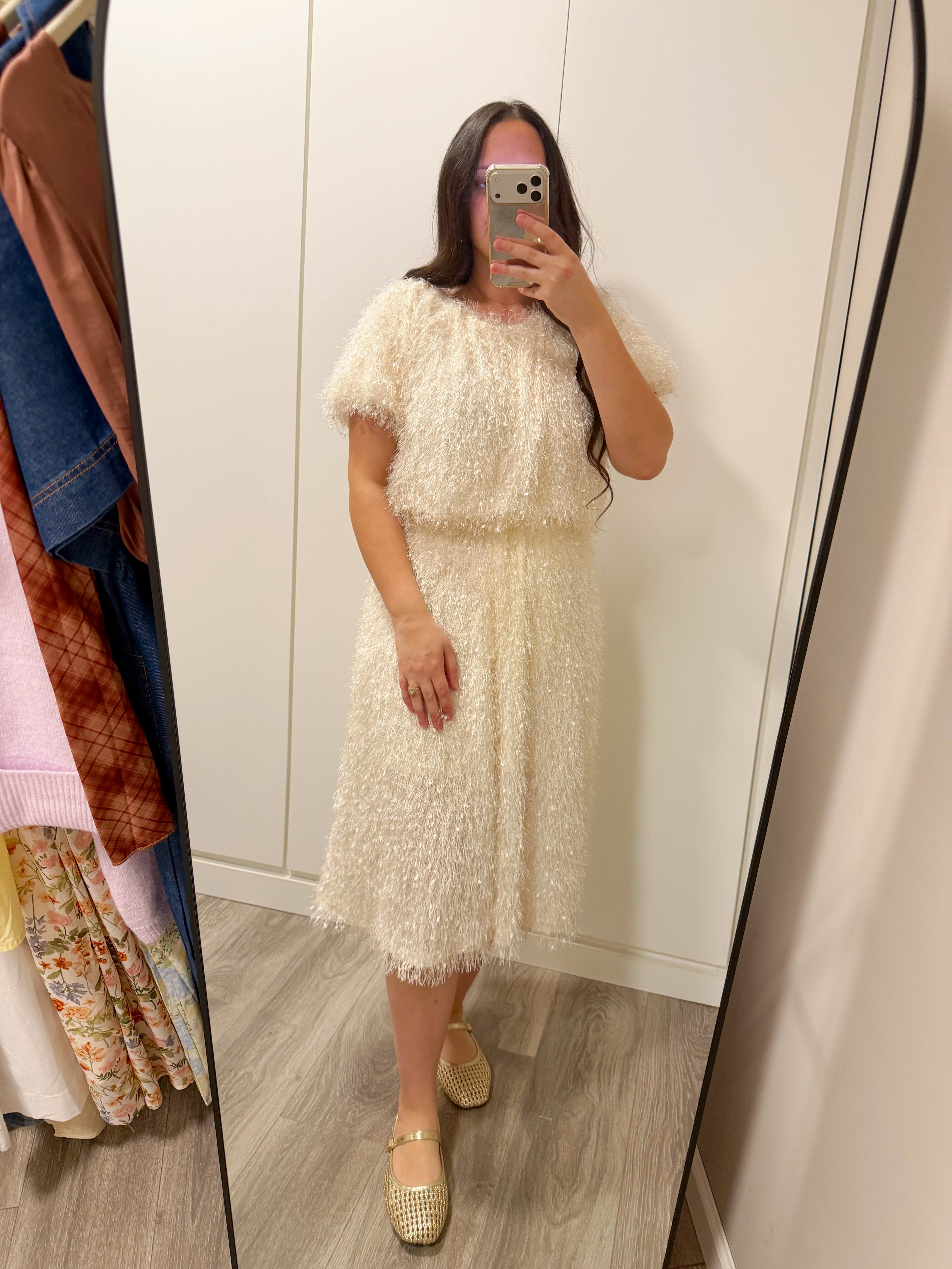 Victoria Textured Skirt Set - SMALL