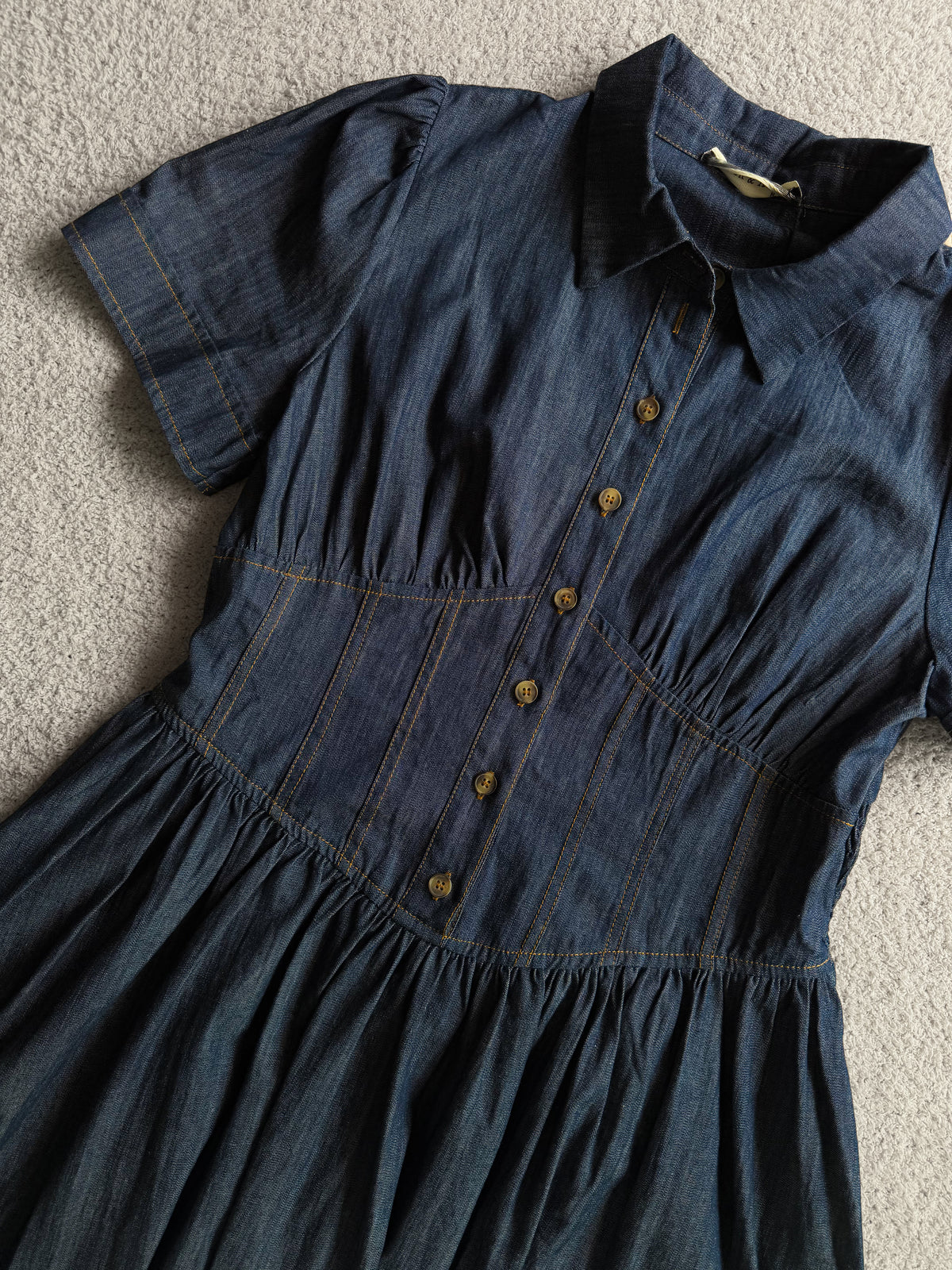 Hattie Corset Denim Dress