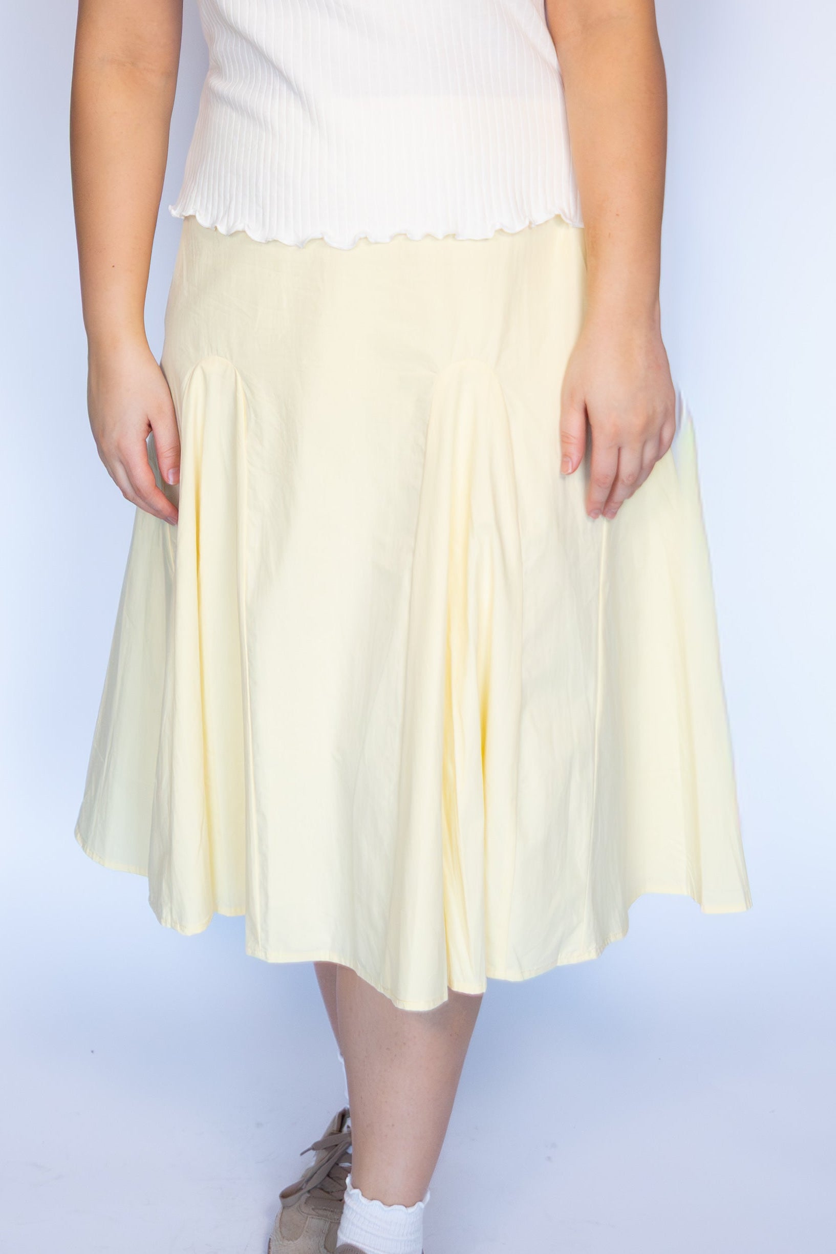 Harlow Butter Pleated Skirt