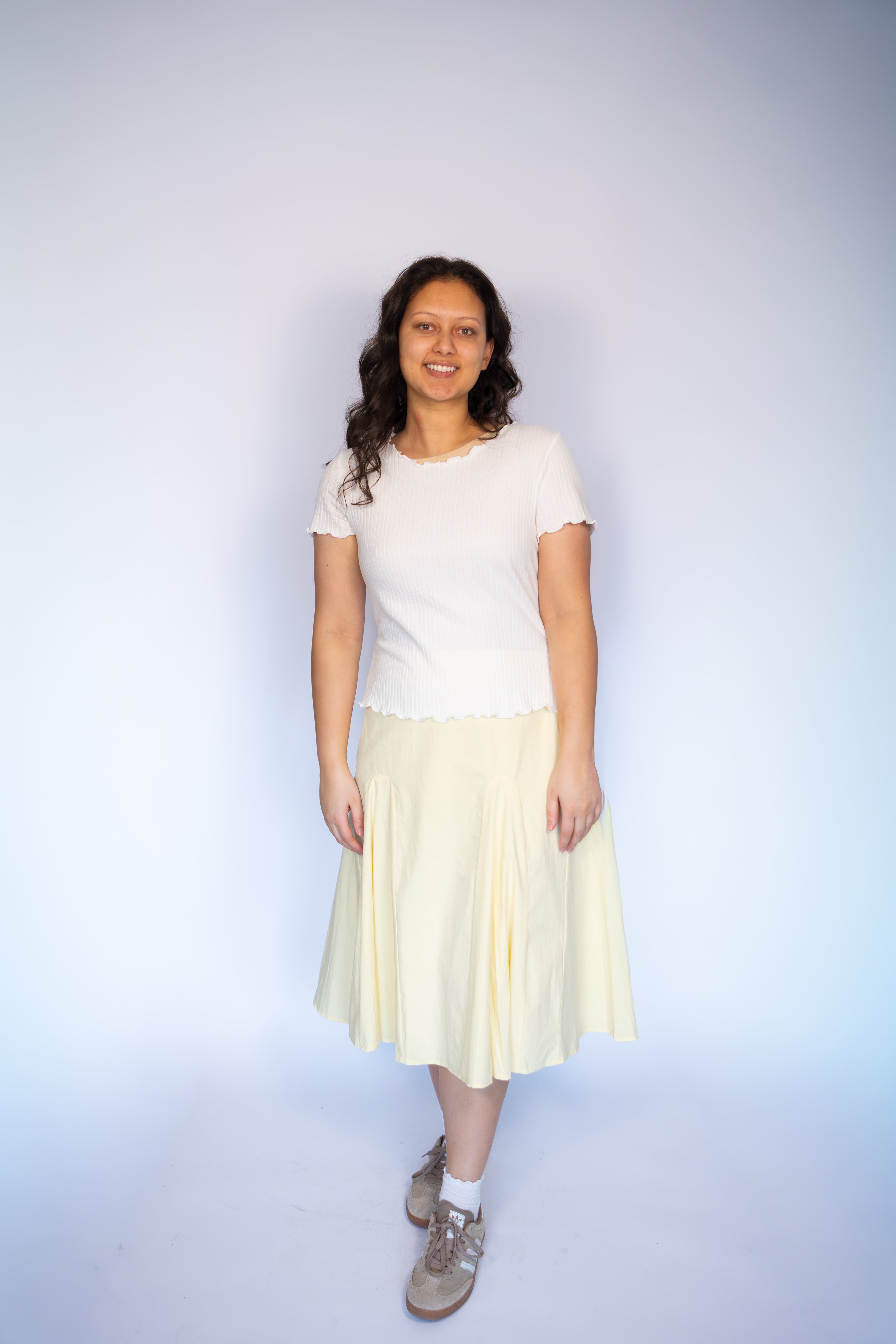 Harlow Butter Pleated Skirt