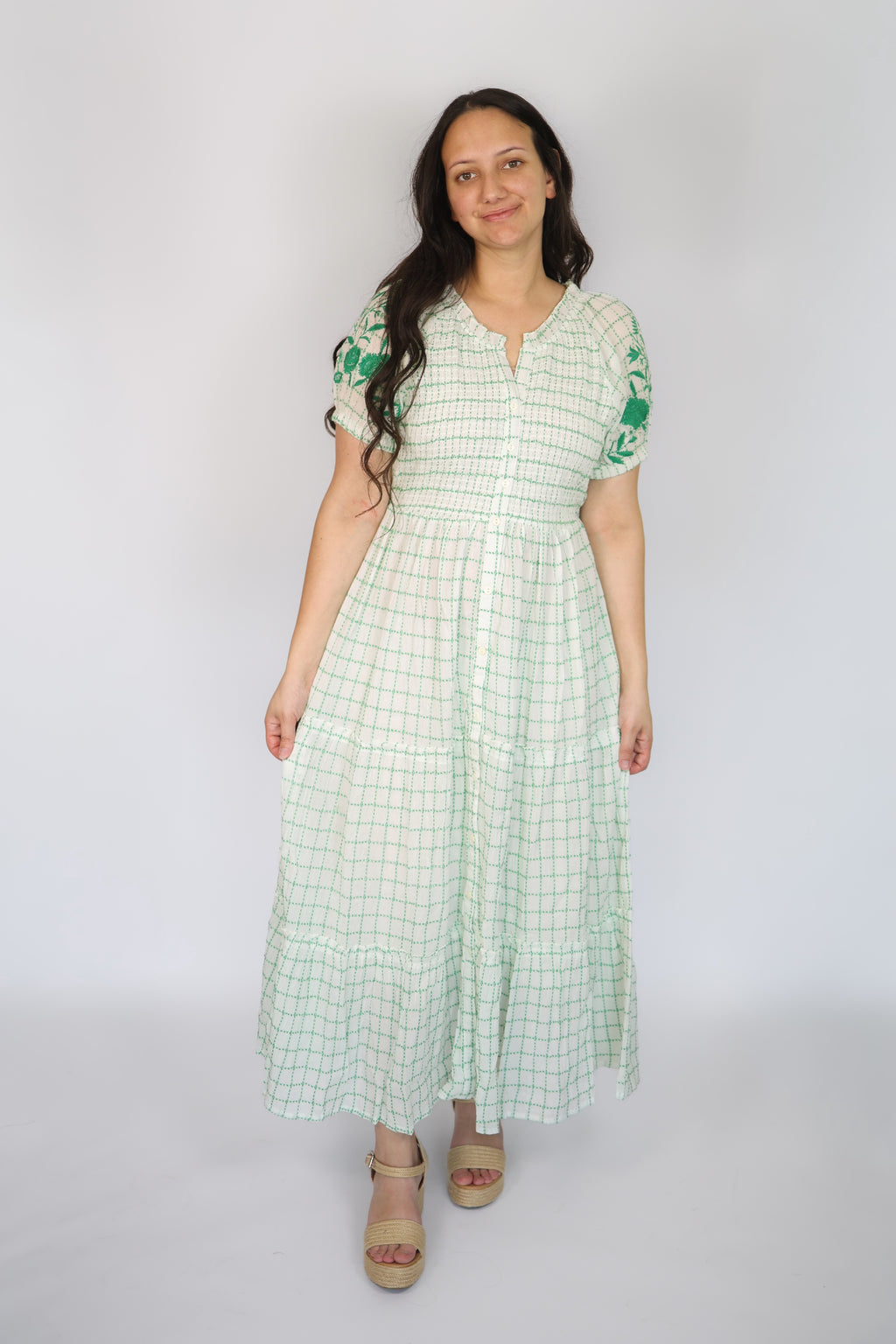 Kelli Embroidered Maxi Dress
