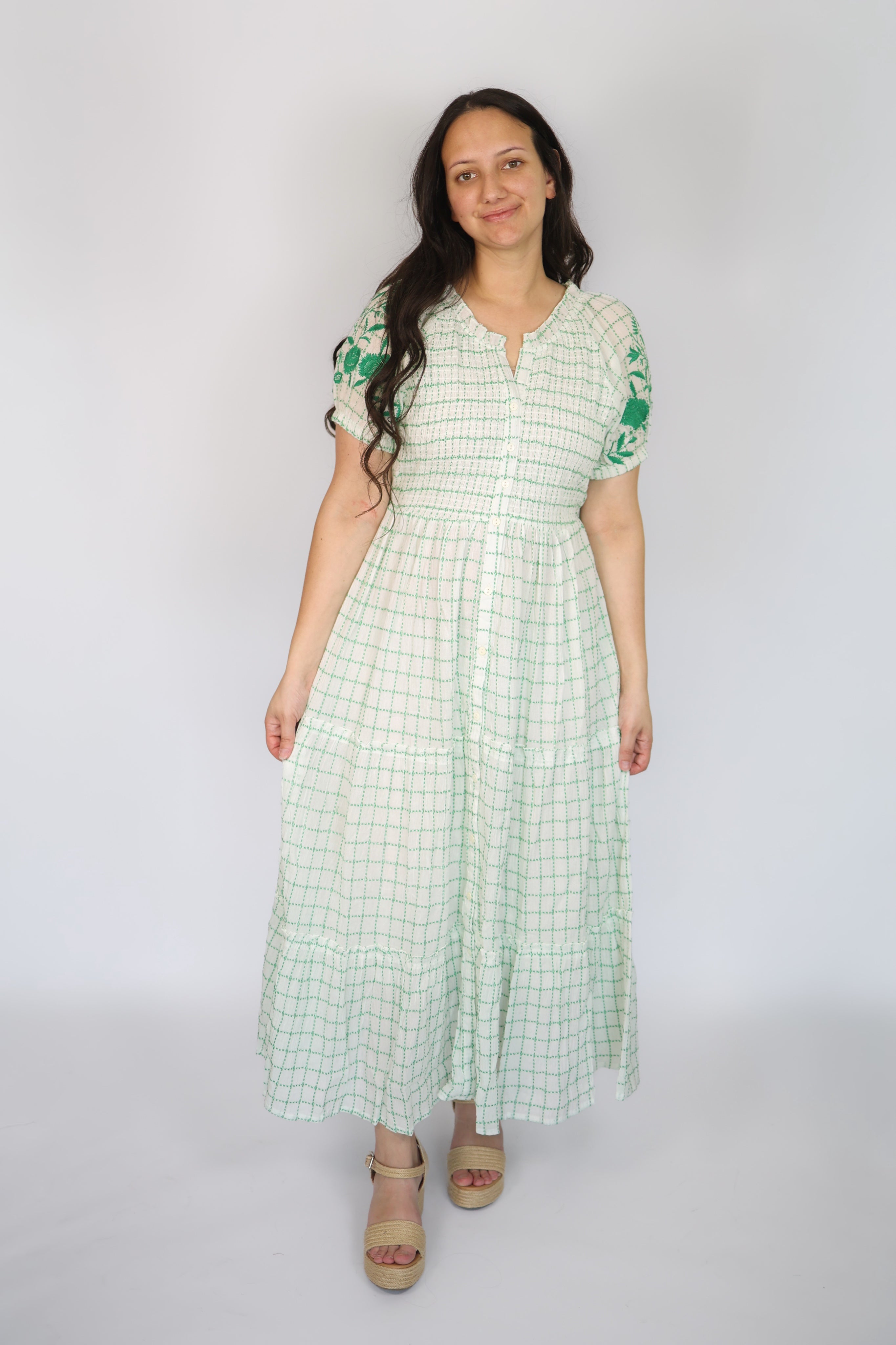 Kelli Embroidered Maxi Dress