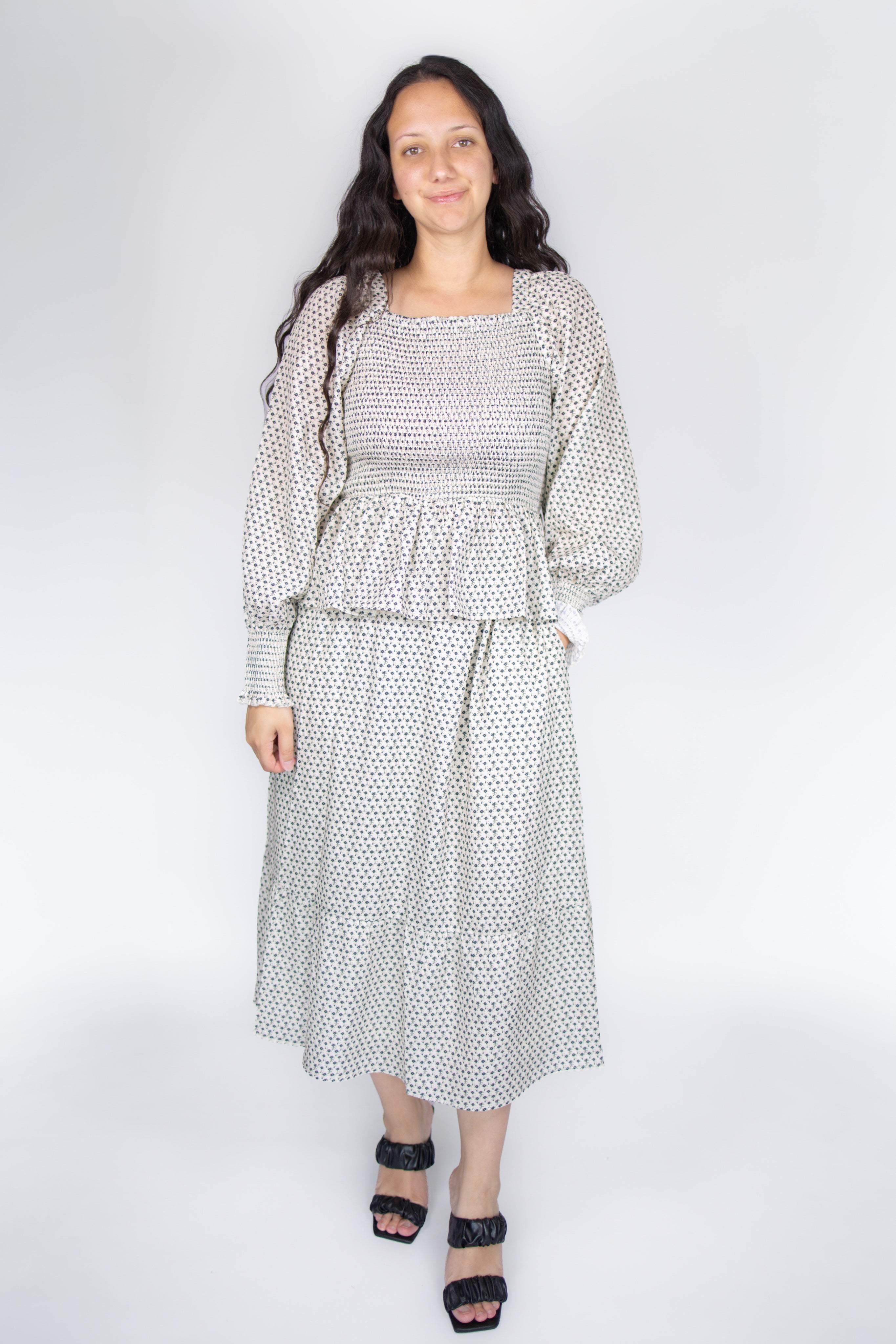 Isabella Smocked Skirt Set