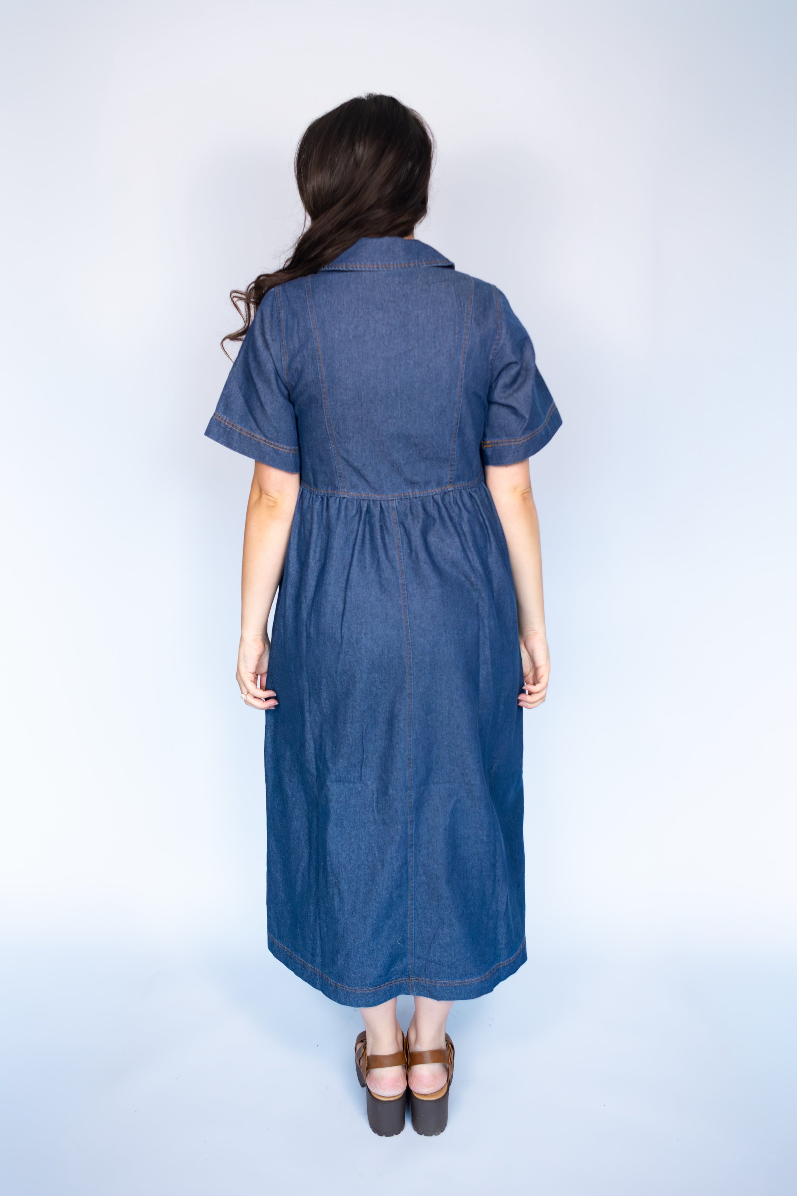Tessa Denim Babydoll Dress