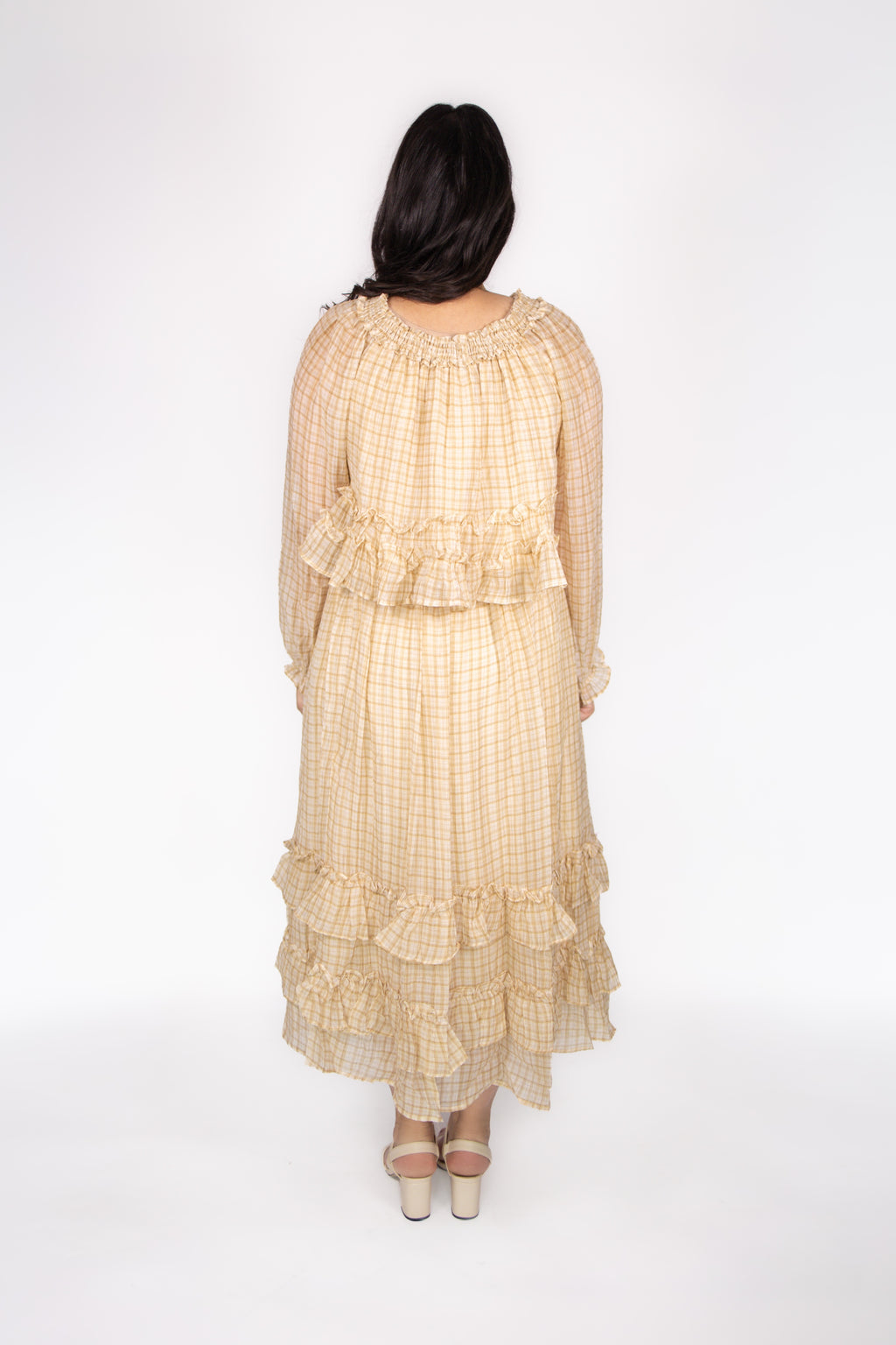 Rory Plaid Skirt Set in Khaki