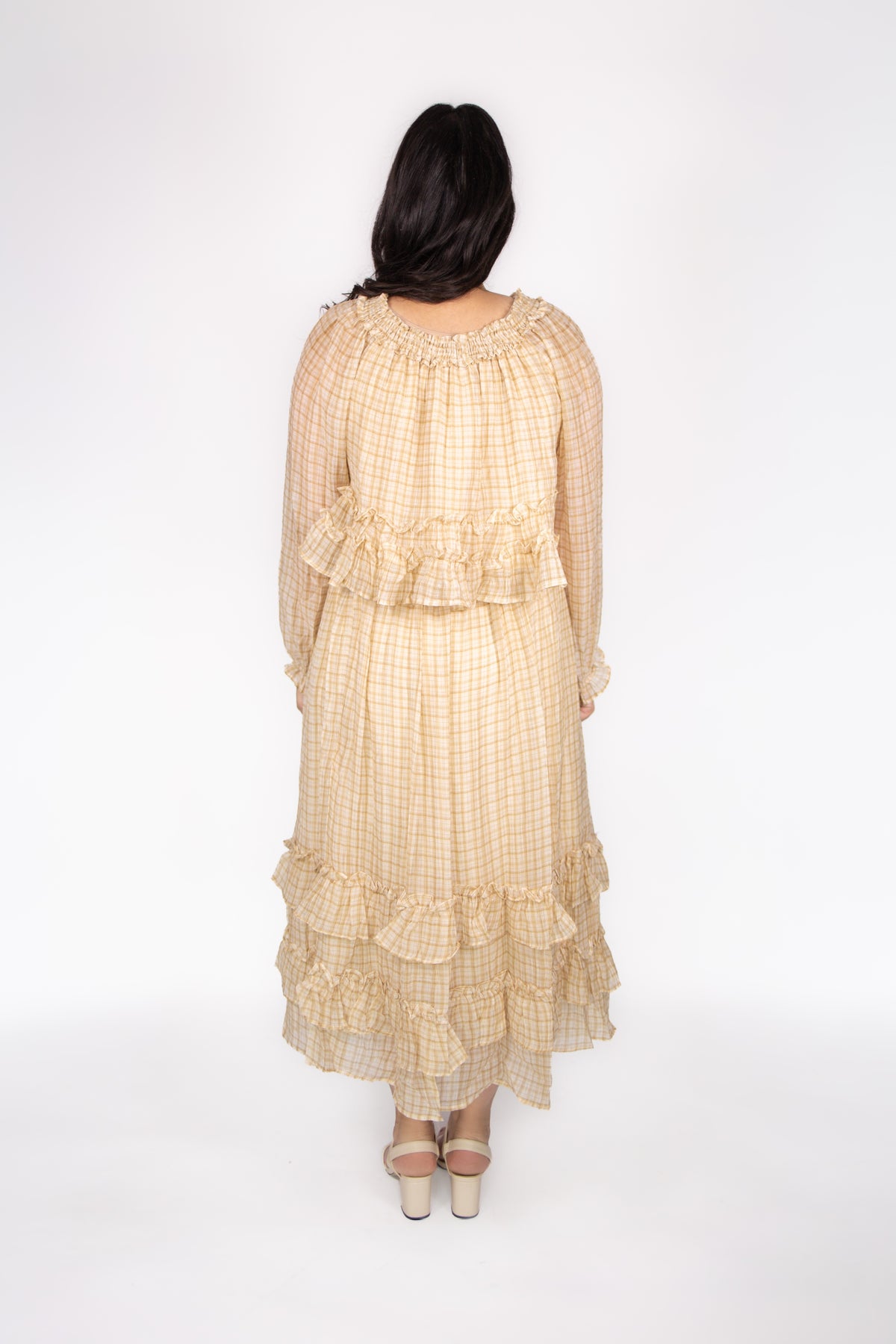 Rory Plaid Skirt Set in Khaki