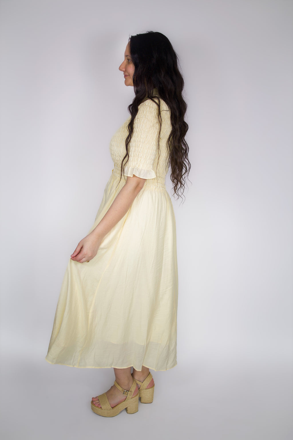 Sunny Smocked Midi Dress