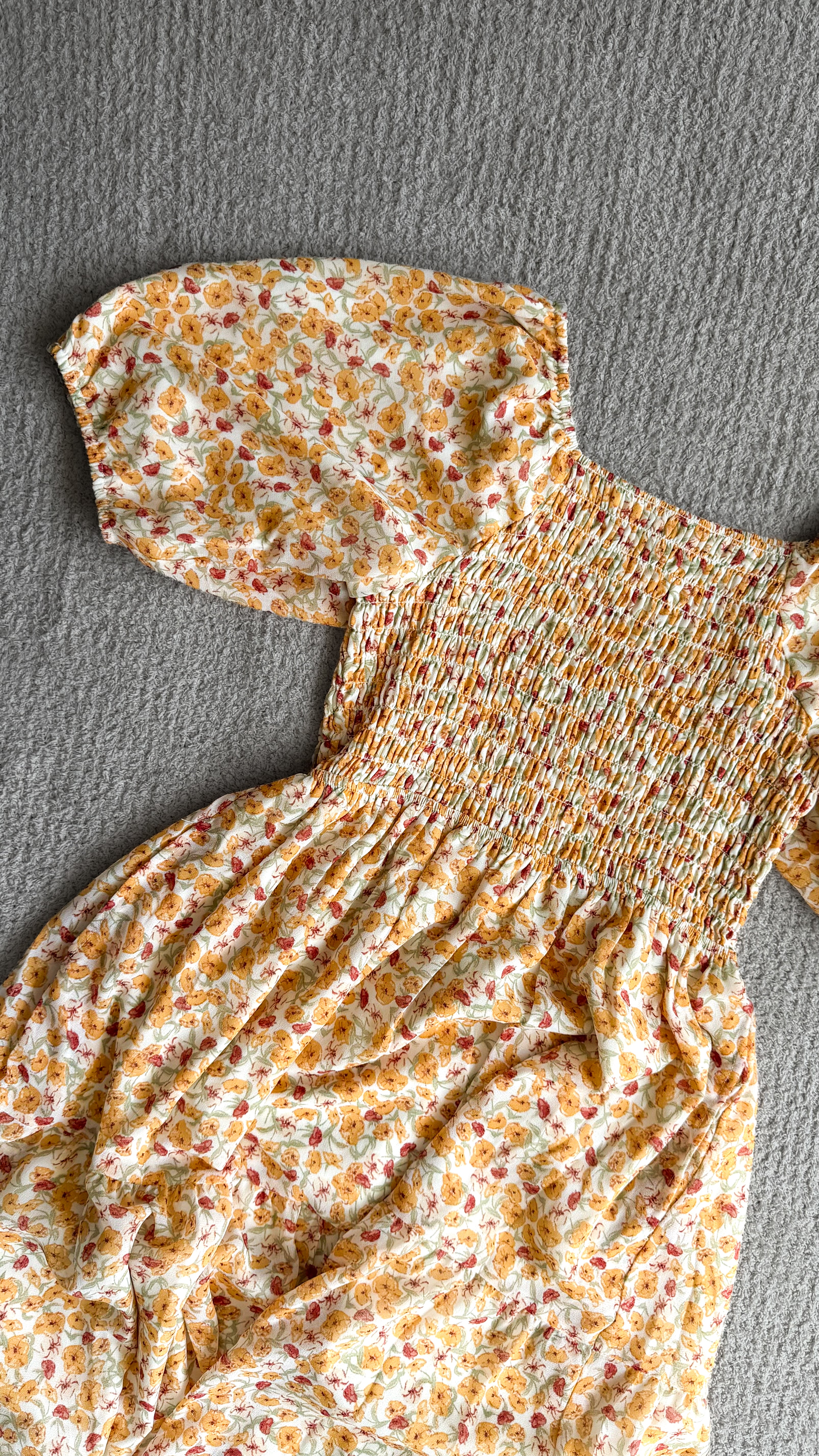 Indy Dress in Orange Bloom