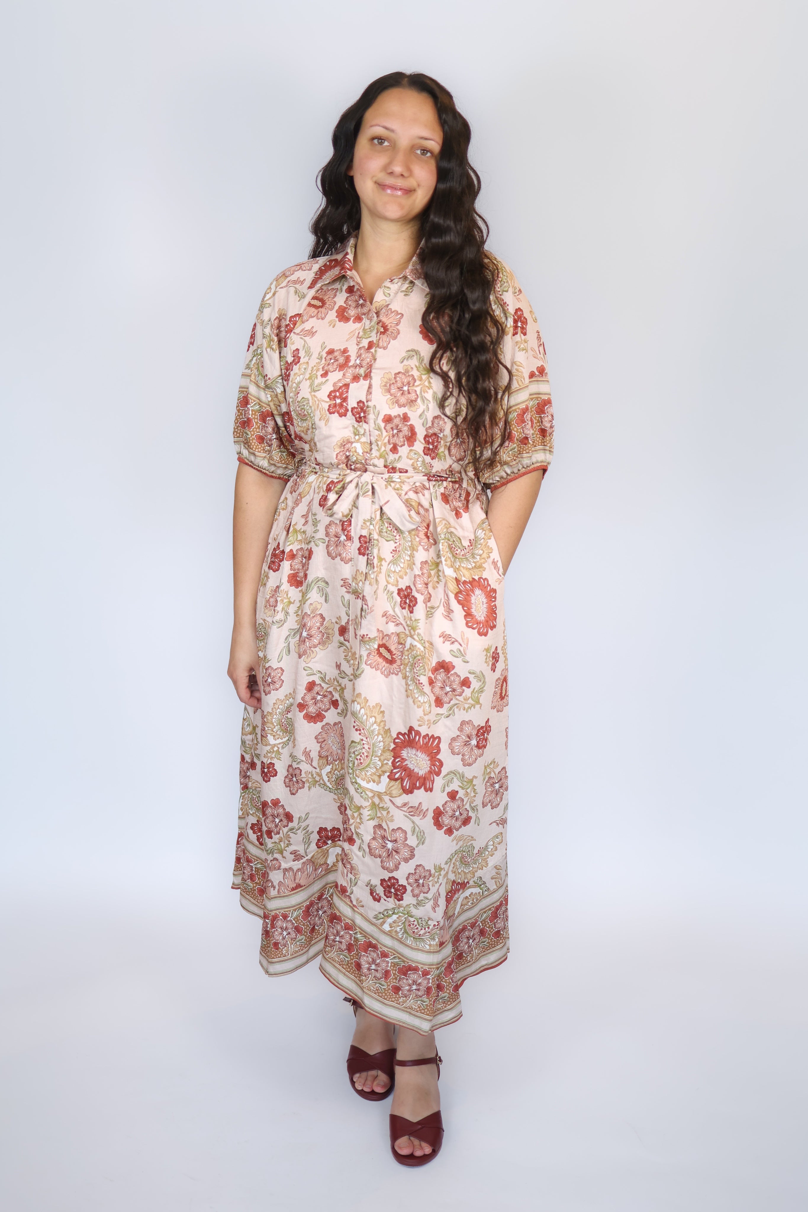 Sofia Floral Collared Dress