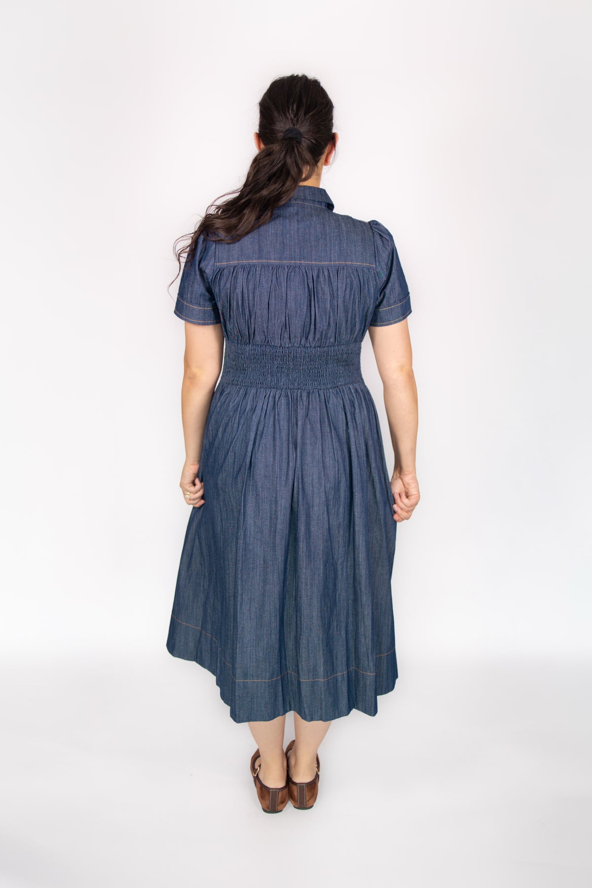 Hattie Corset Denim Dress