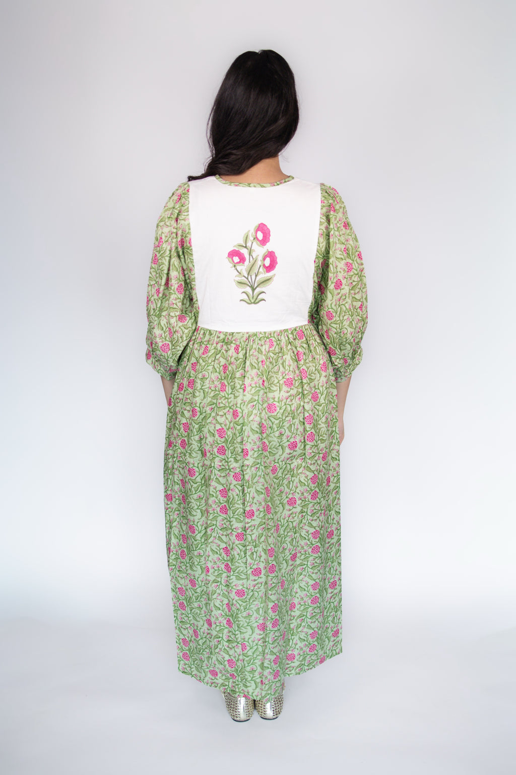 Avani Dress in Green Floral