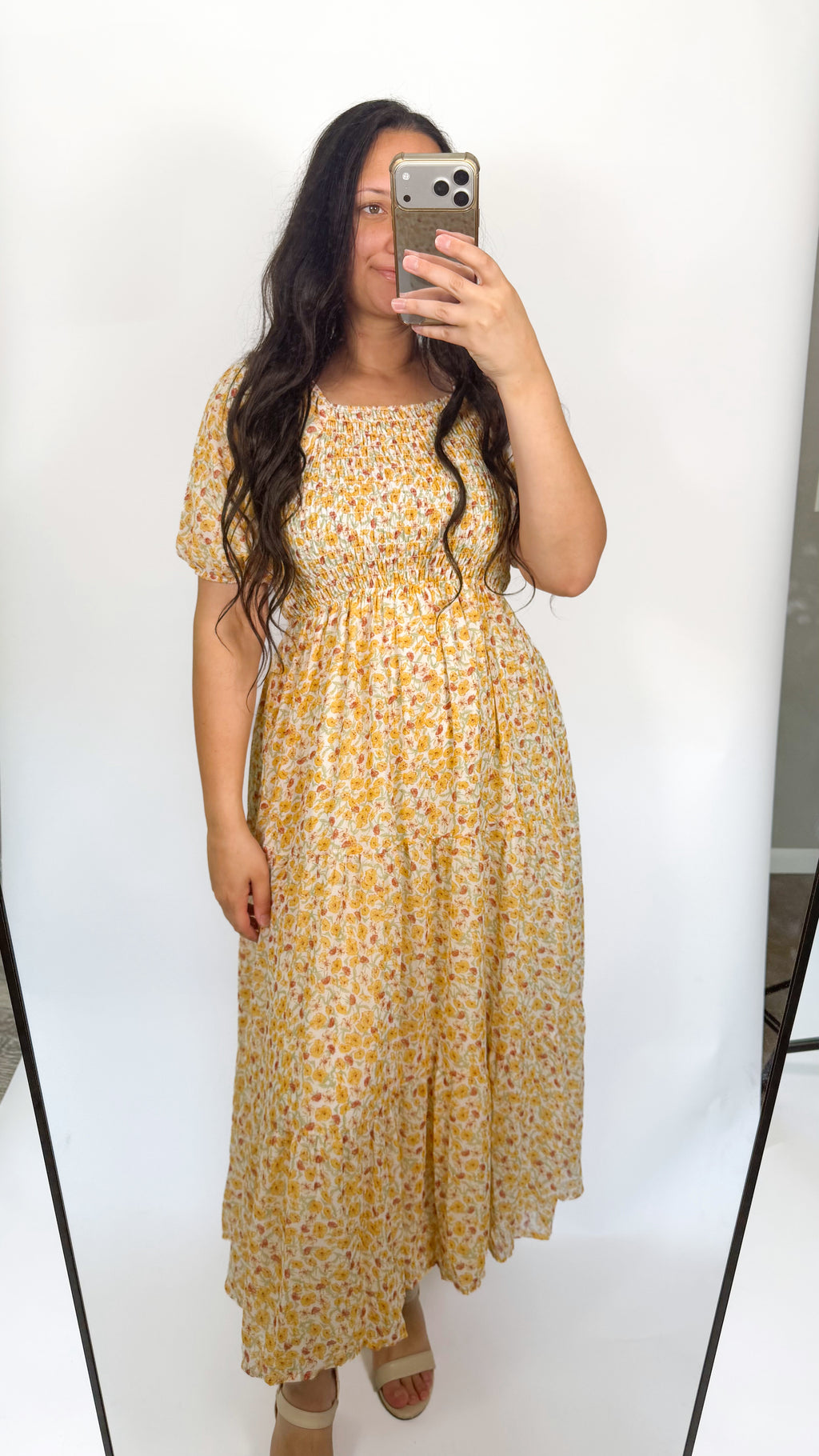 Indy Dress in Orange Bloom