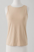 Reversible Neckline Layering Tank in Almond