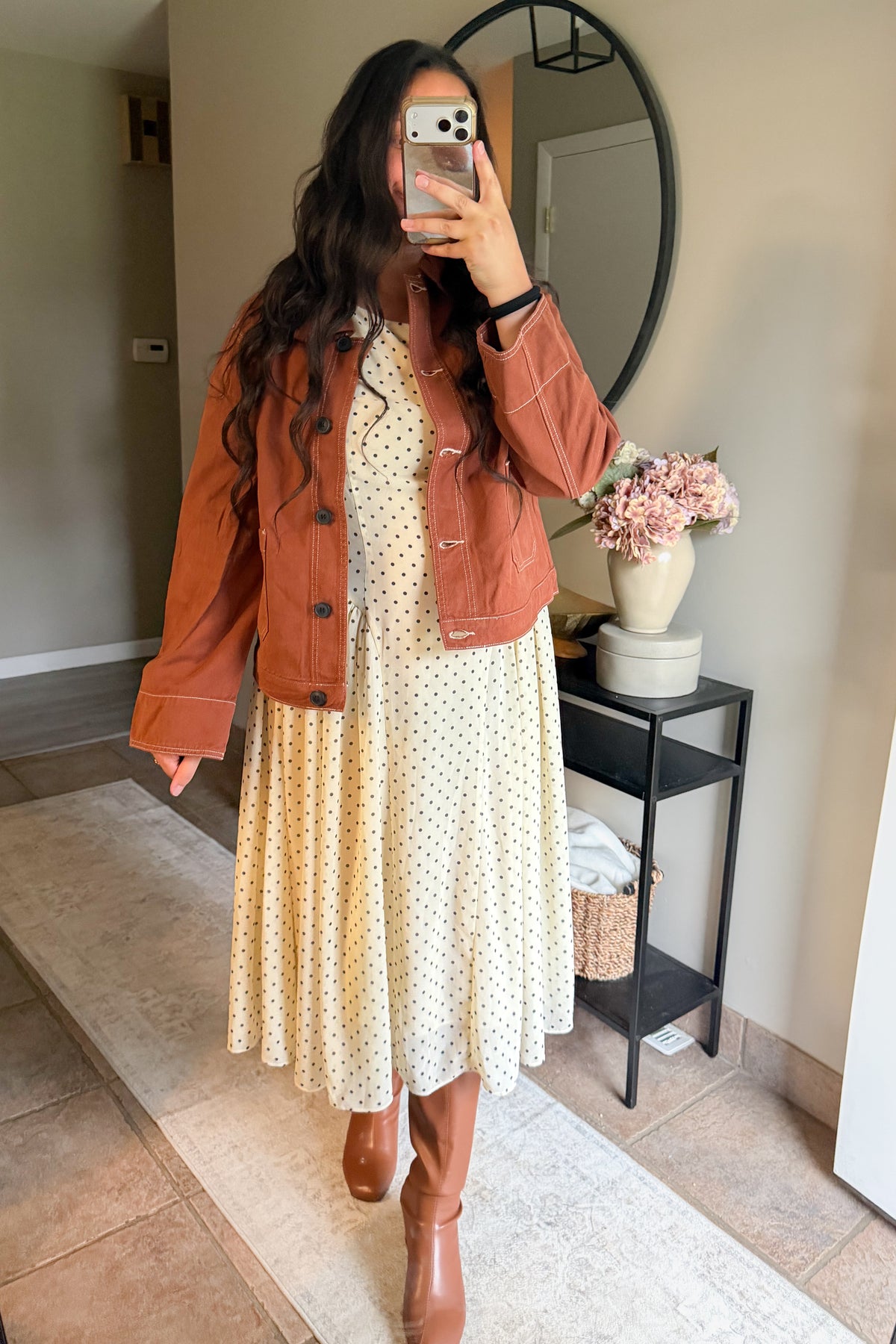 Kamrie Polka Dot Tank Dress in Cream