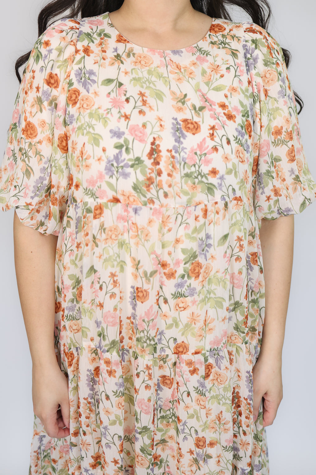 Flora Tiered Midi Dress