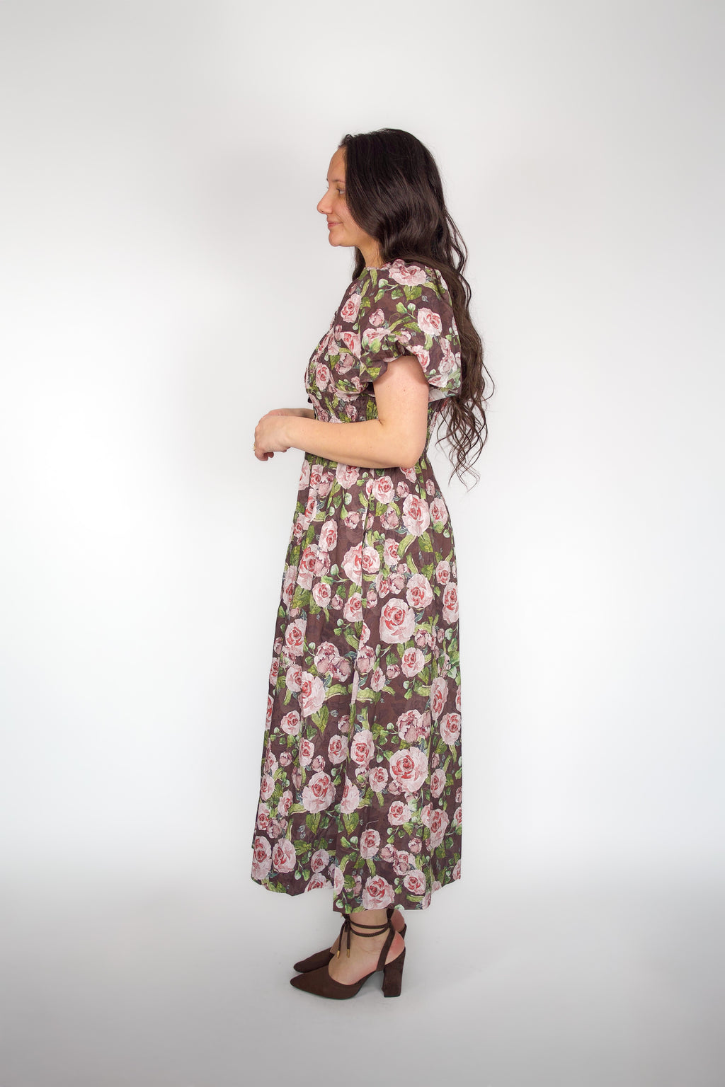 Rosemary Floral Puff Sleeve Dress