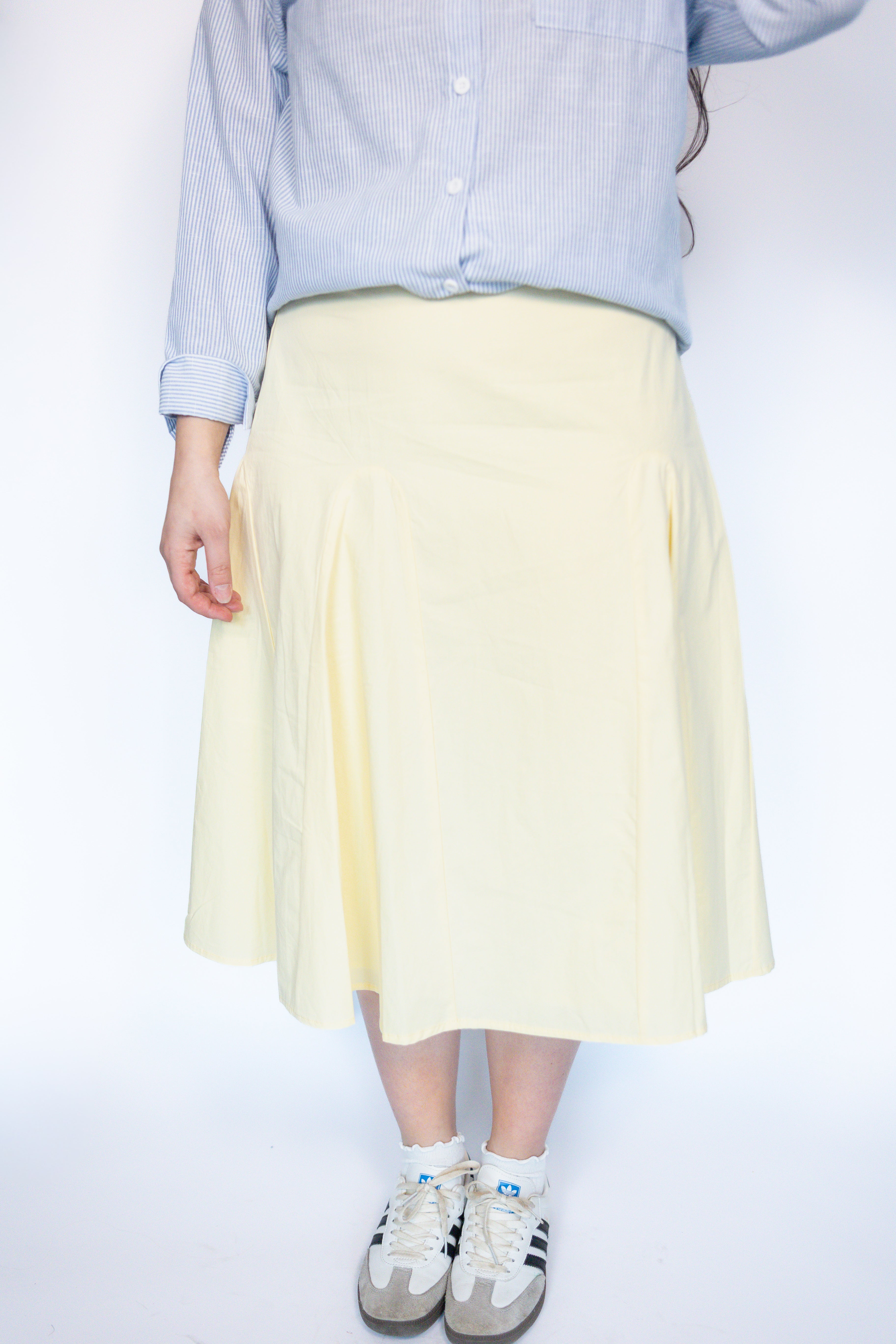 Harlow Butter Pleated Skirt