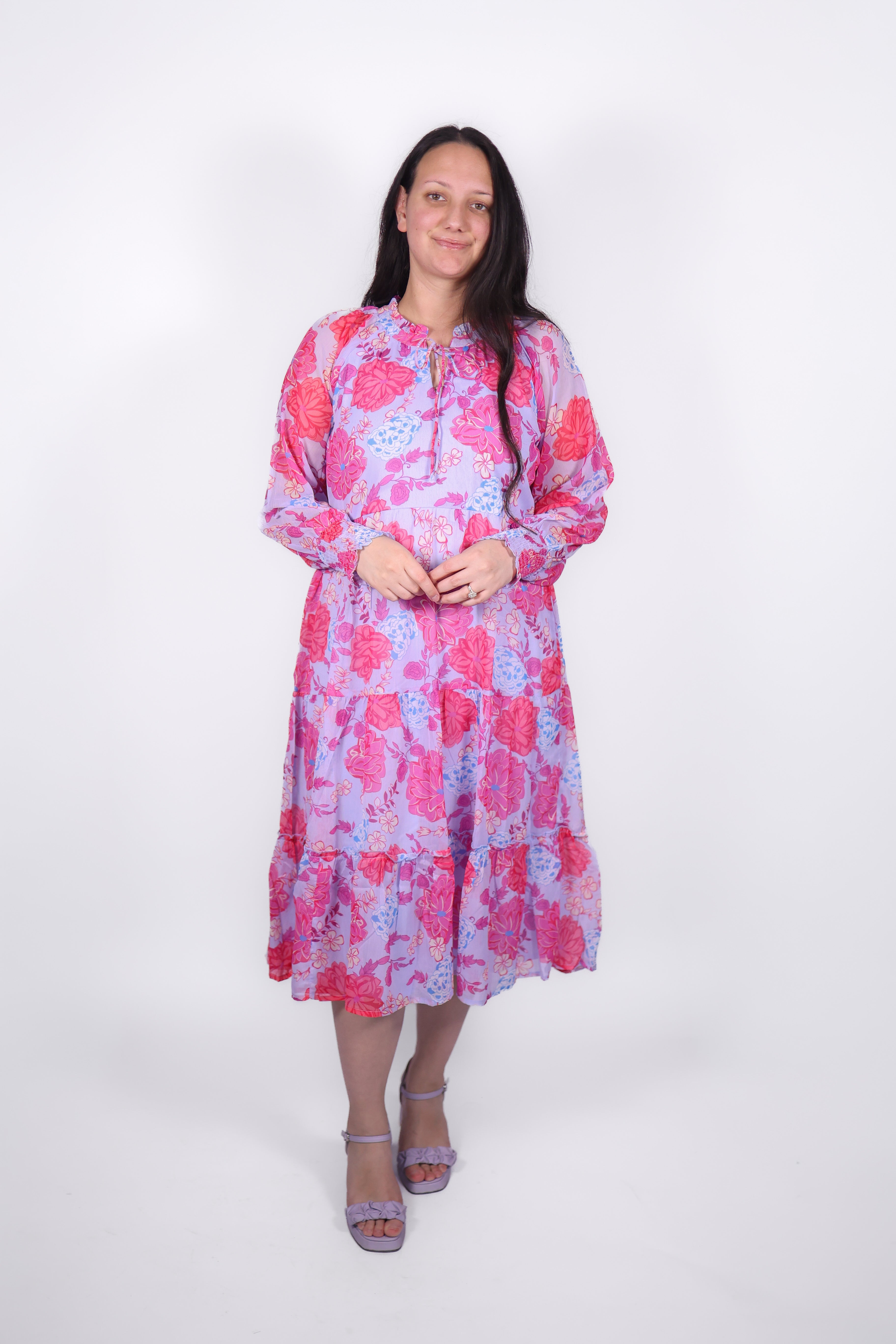 Raya Floral Midi Dress