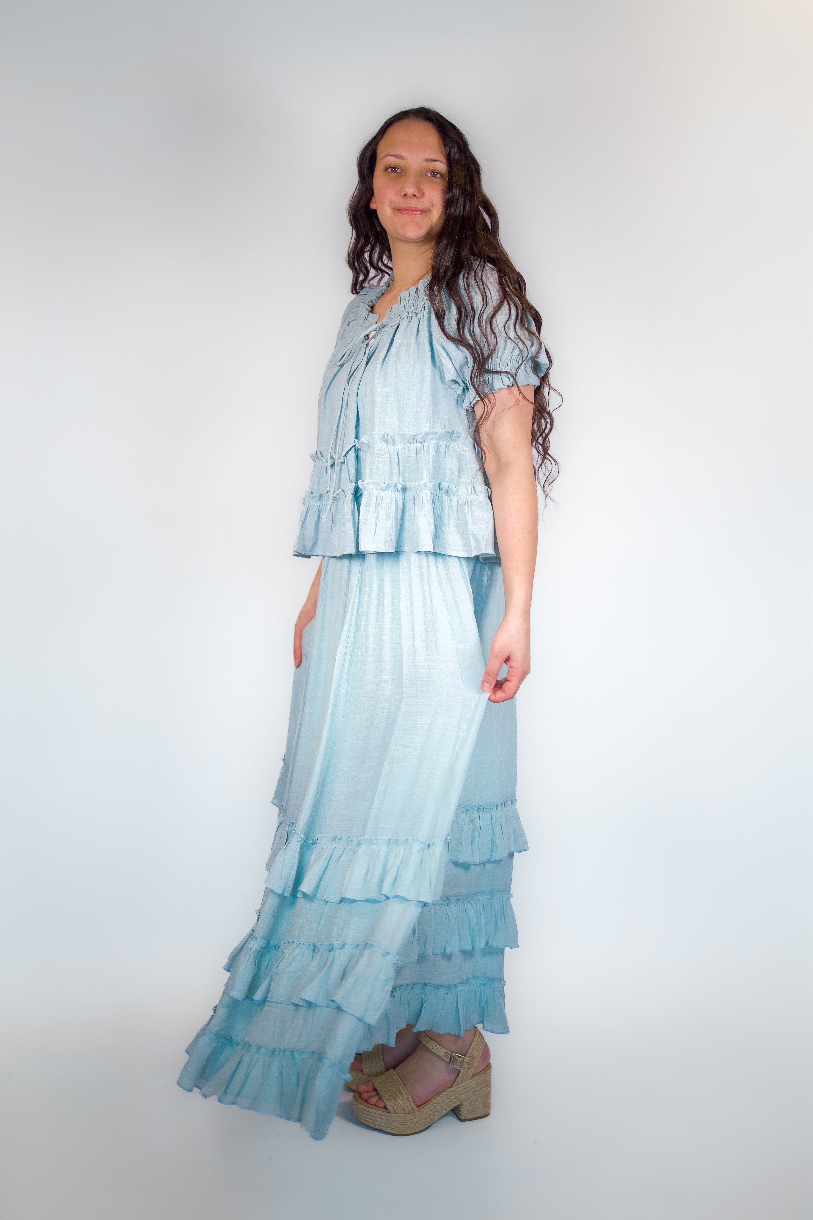 Brielle Ruffle Maxi Set