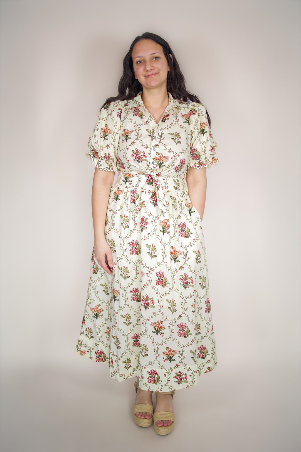 Elodie Floral Midi Dress