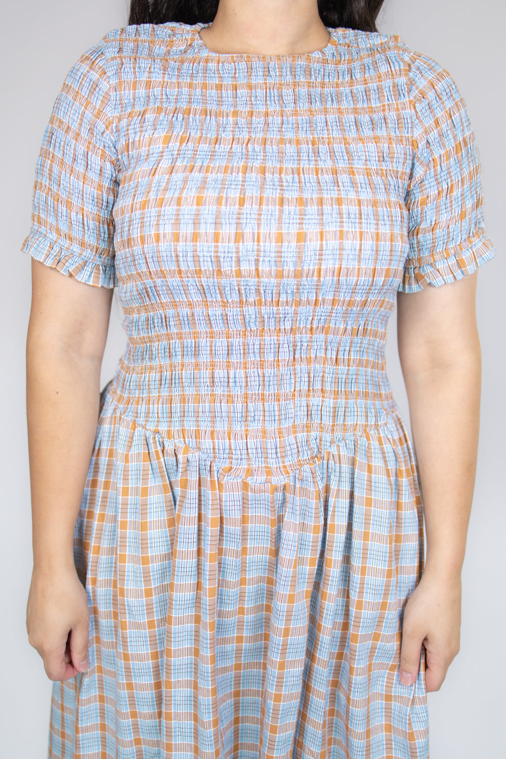Kenlie Plaid Smocked Dress
