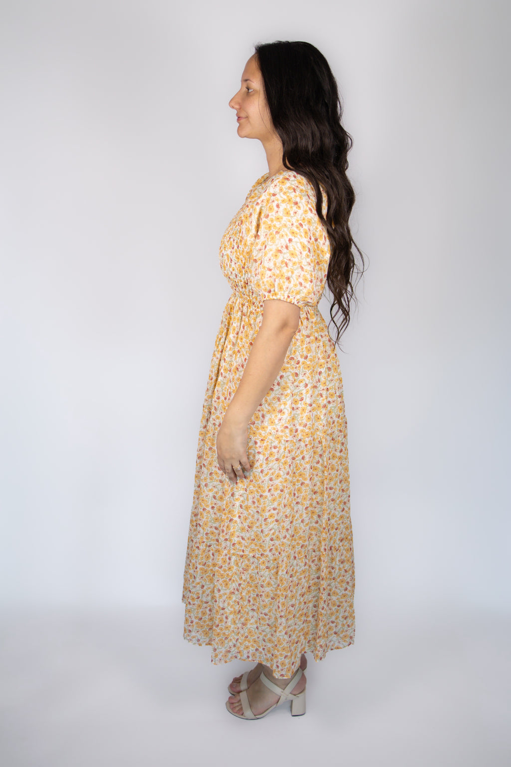 Indy Dress in Orange Bloom
