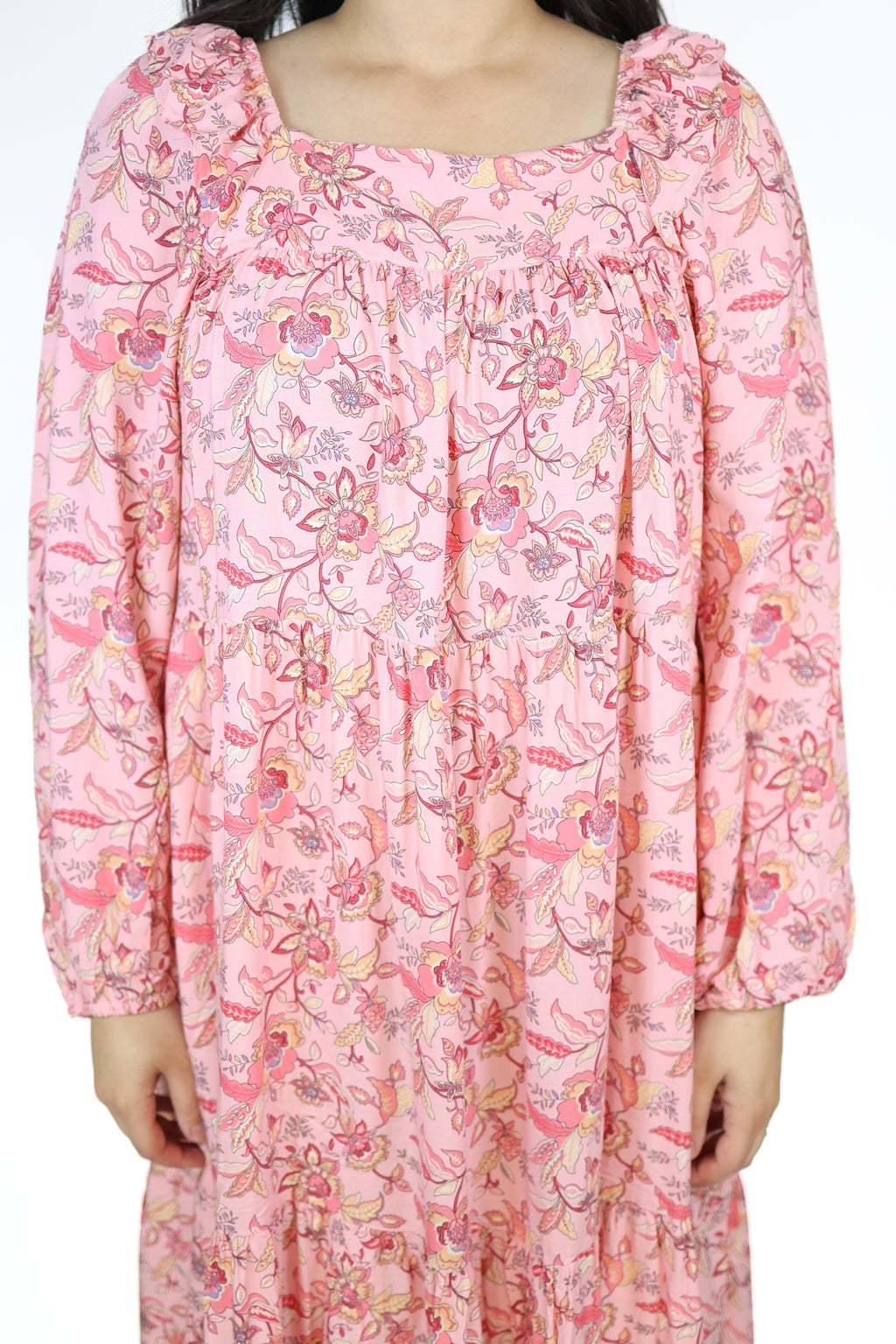 Paisley Pink Midi Dress