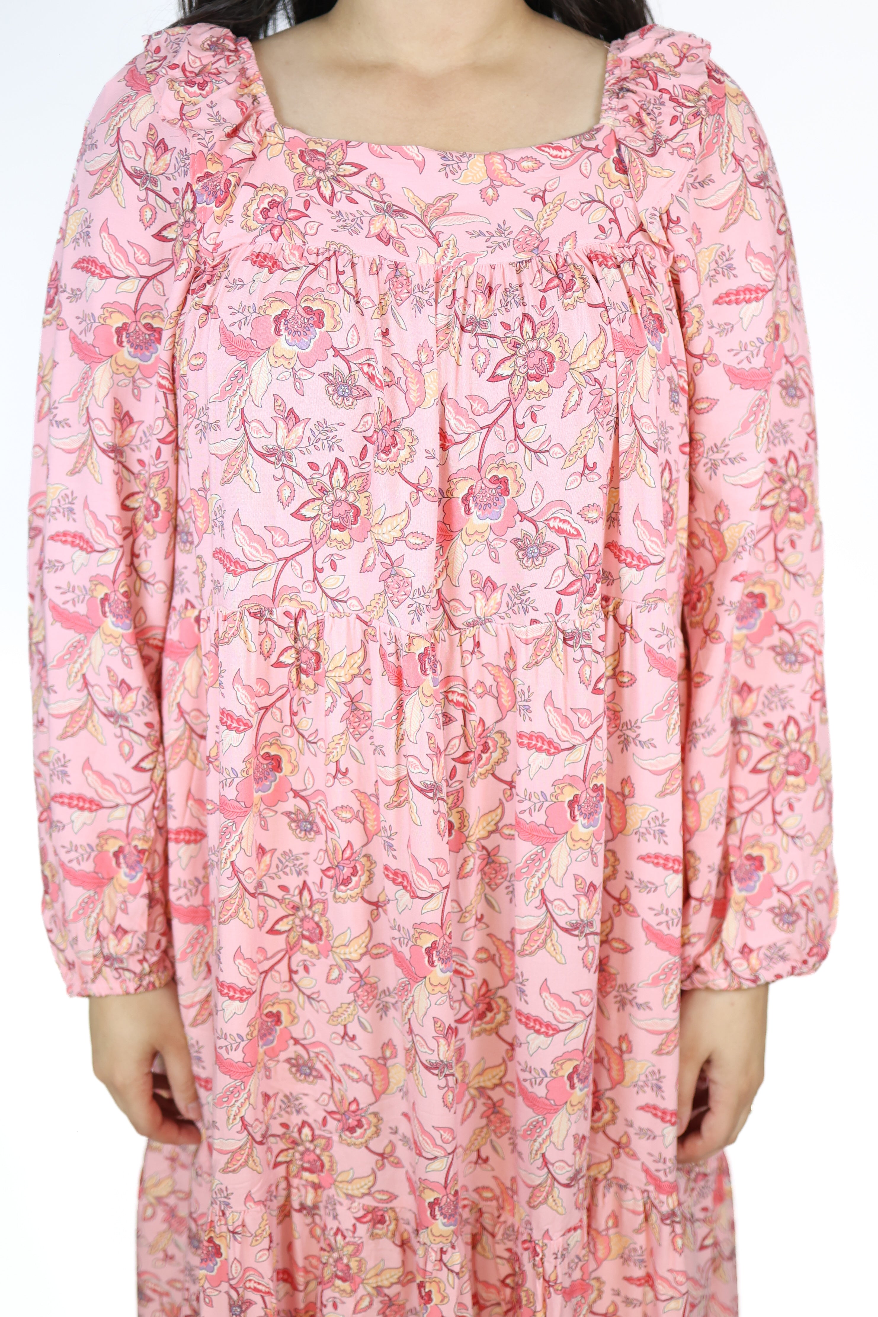 Paisley Pink Midi Dress