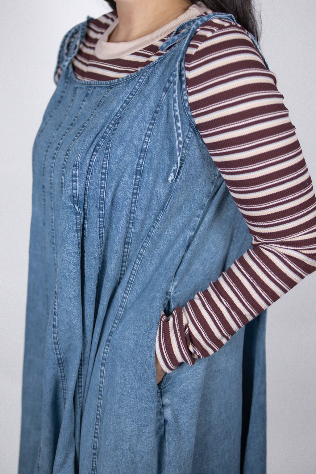 Charlie Flowy Denim Dress