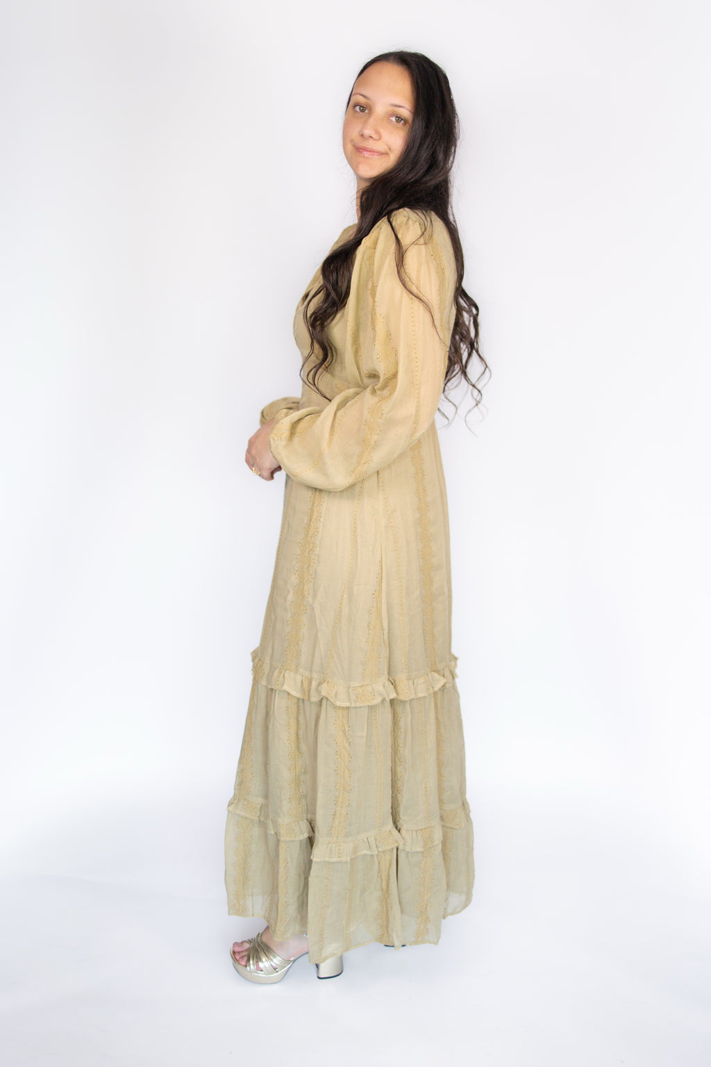 Brynn Olive Maxi Dress