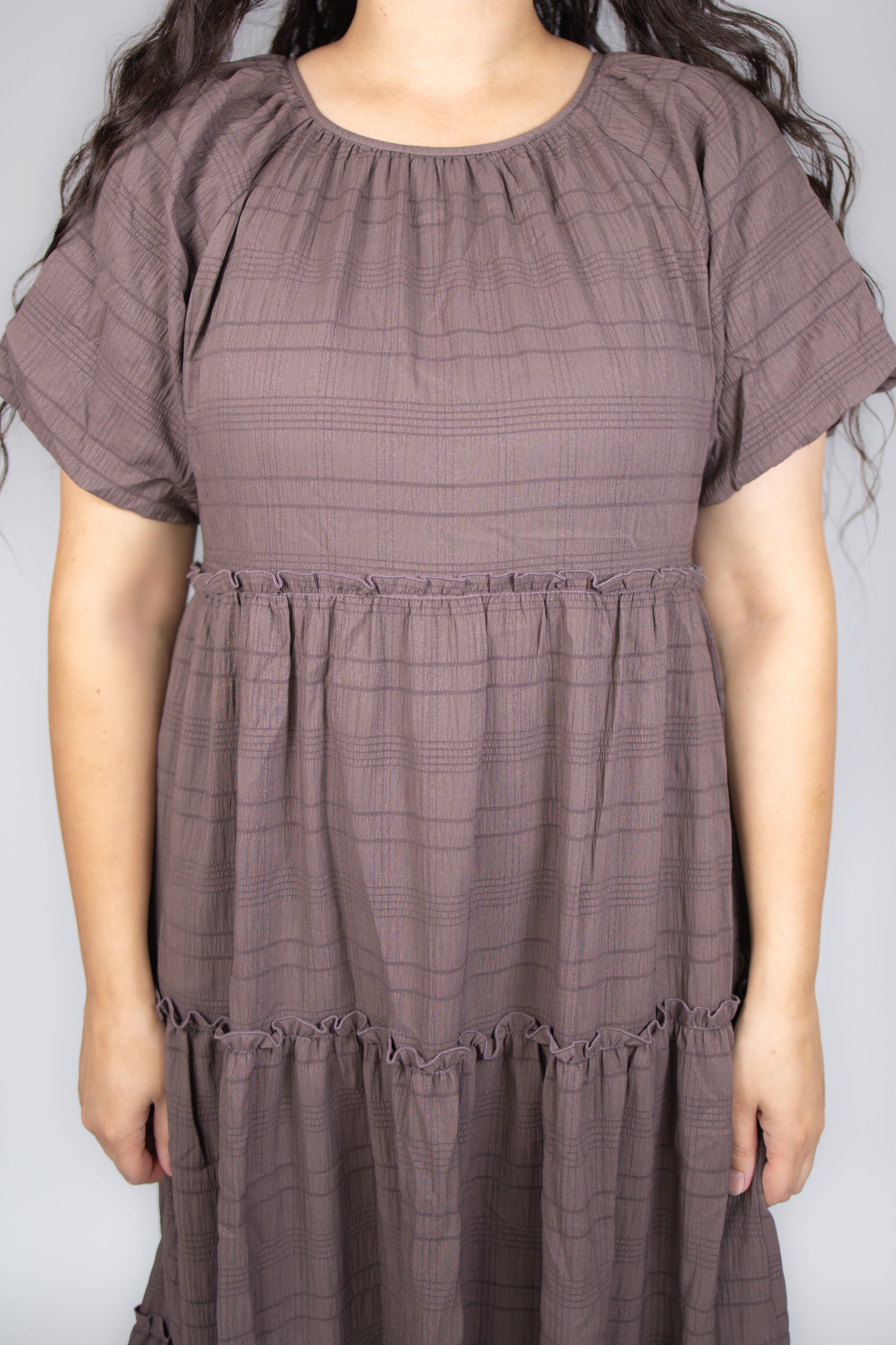 Serena Midi Dress in Mushroom