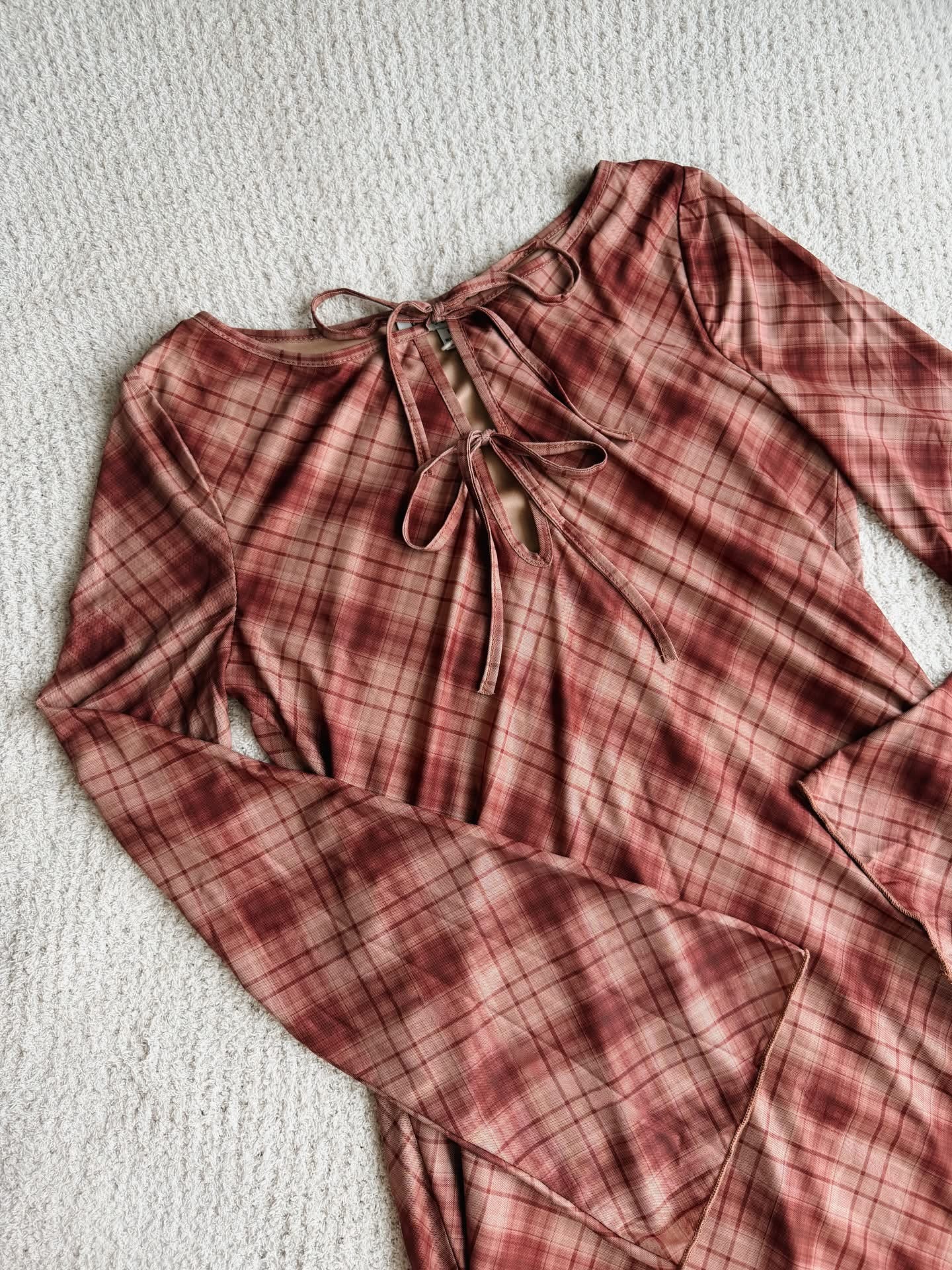 Eleanor Plaid Maxi Dress