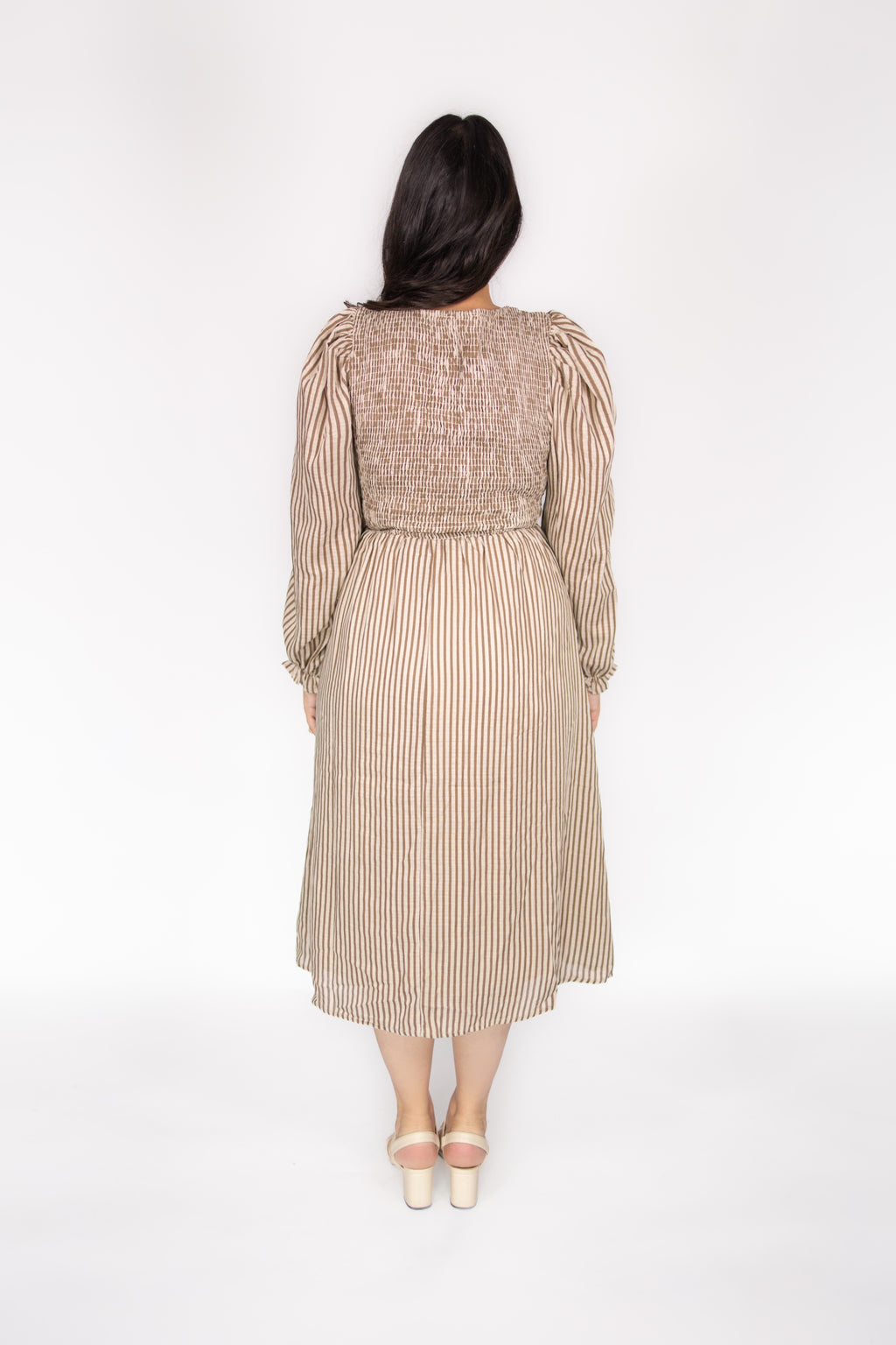 Jocelyn Striped Smocked Dress