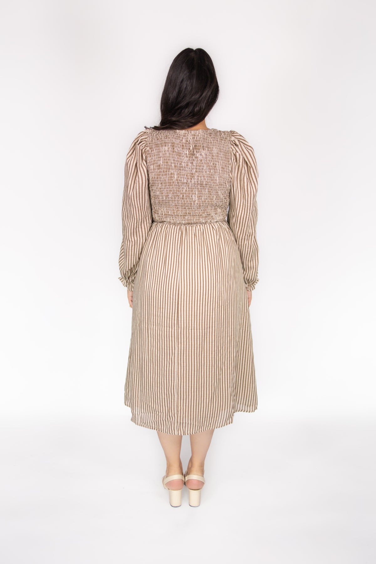 Jocelyn Striped Smocked Dress