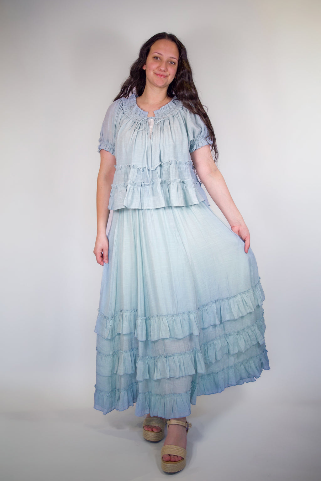 Brielle Ruffle Maxi Set