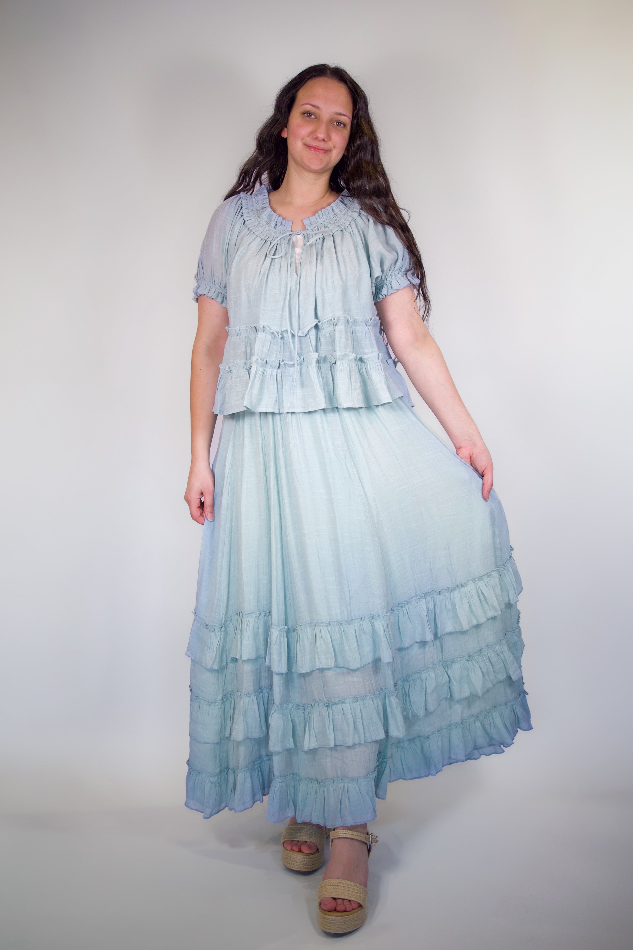 Brielle Ruffle Maxi Set