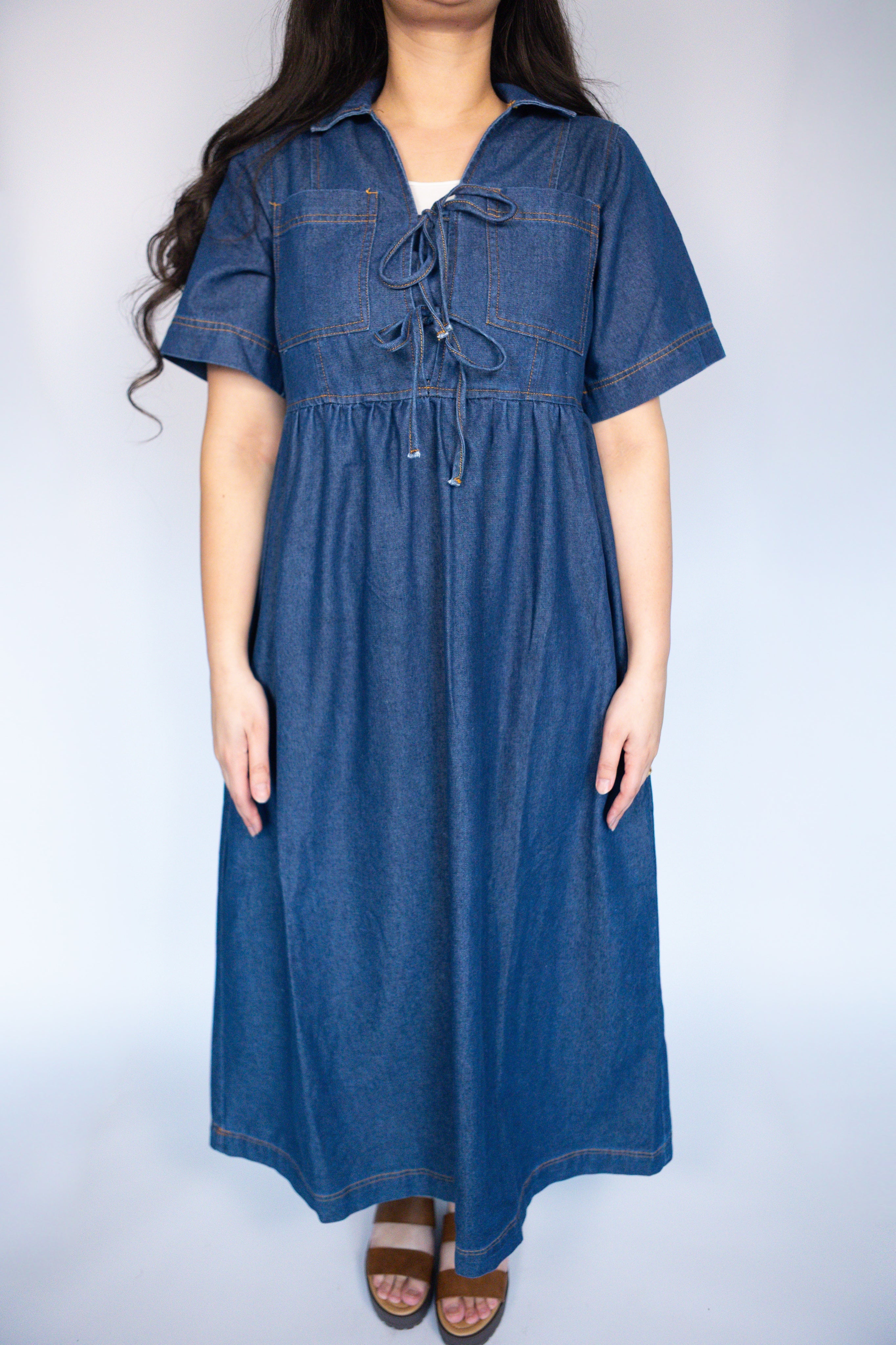 Tessa Denim Babydoll Dress
