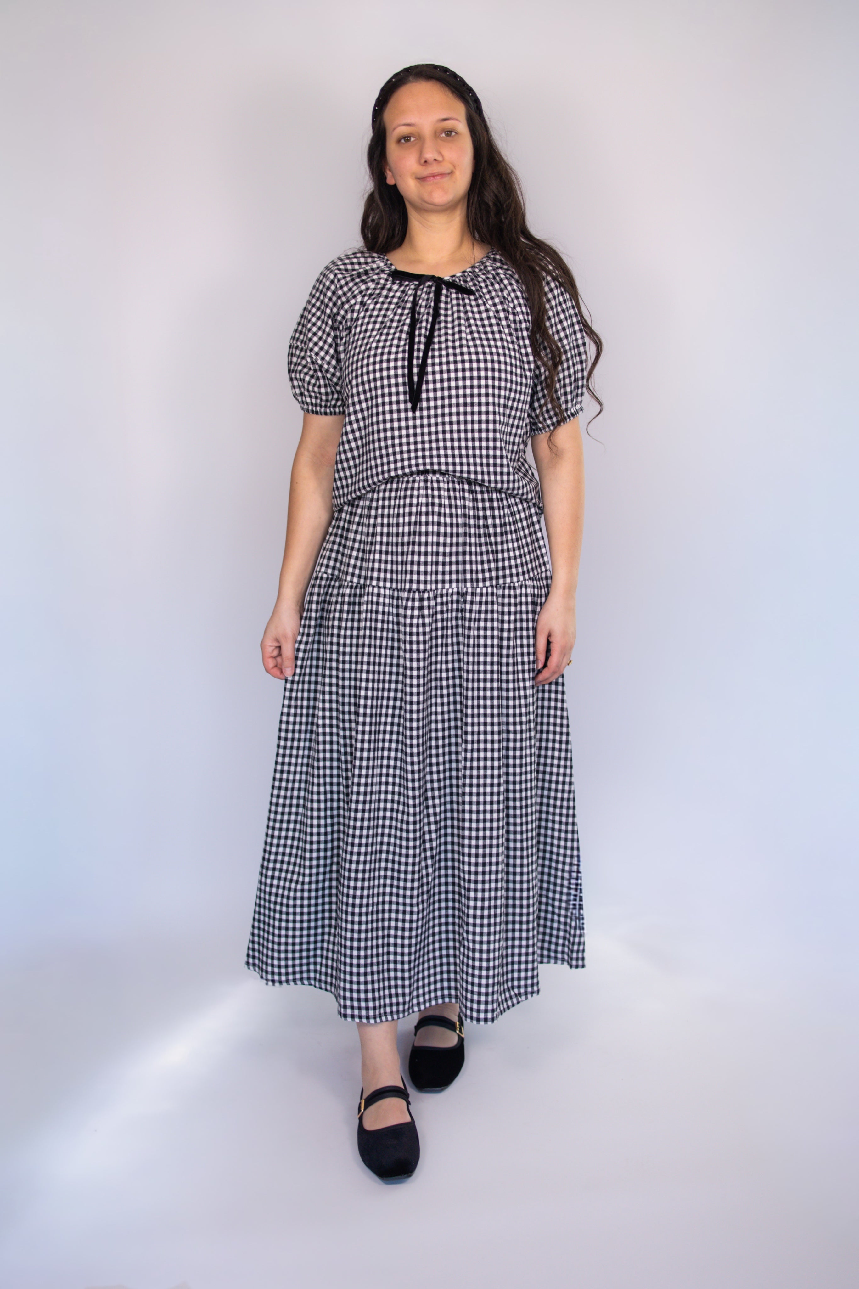 Mollie Gingham Skirt Set