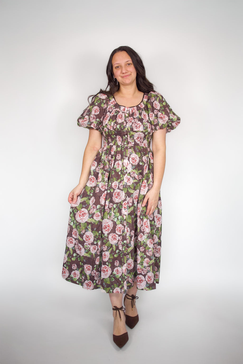 Rosemary Floral Puff Sleeve Dress